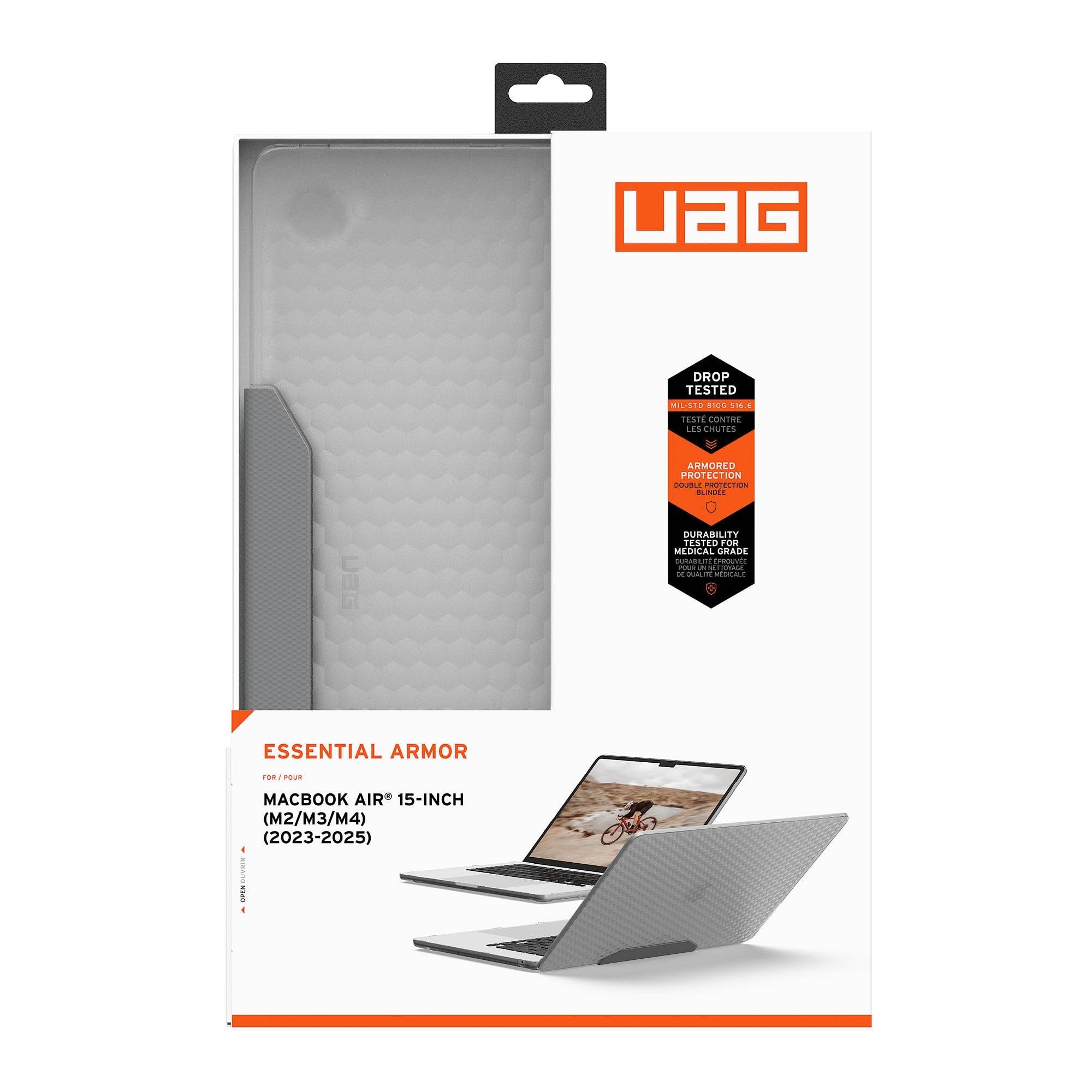 MacBook Air 15-in M2/M3/M4 UAG Essential Armor Case - Ice - 15-15031