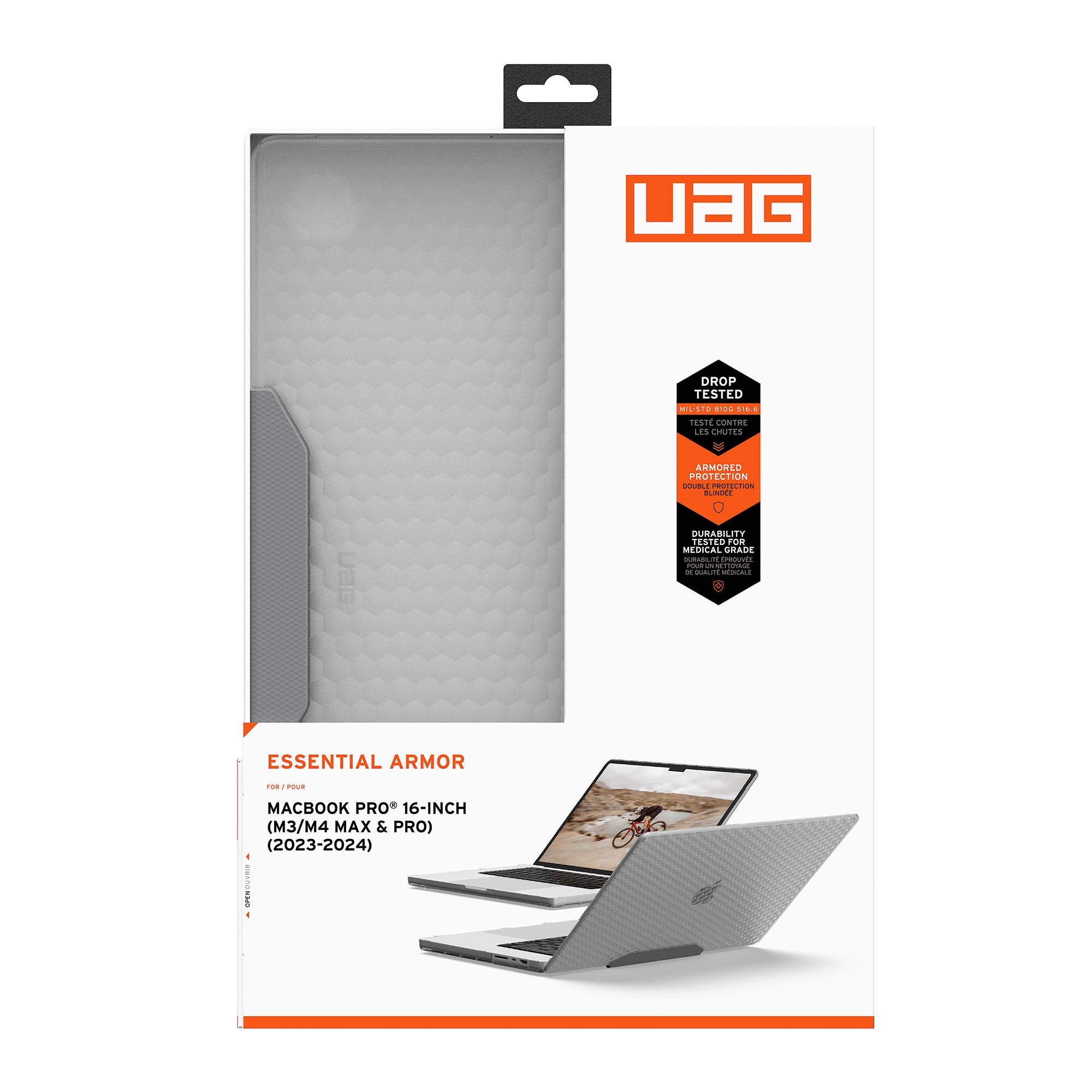 MacBook Pro 16-in M3/M4 UAG Essential Armor Case - Ice - 15-15033