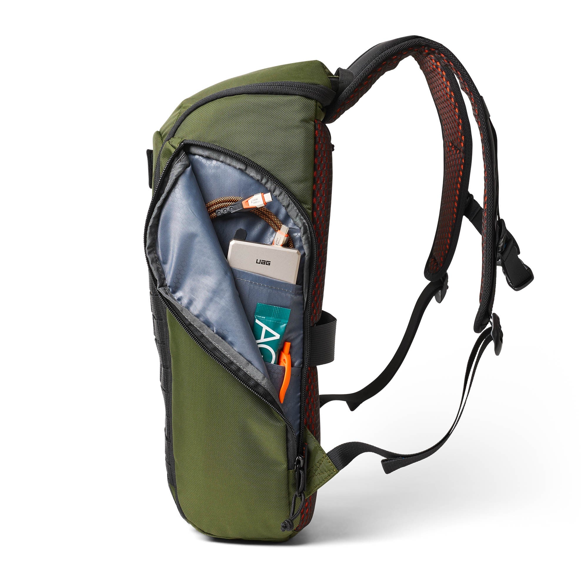 UAG Civilian Backpack 20L - Olive Drab/Orange - 15-15041