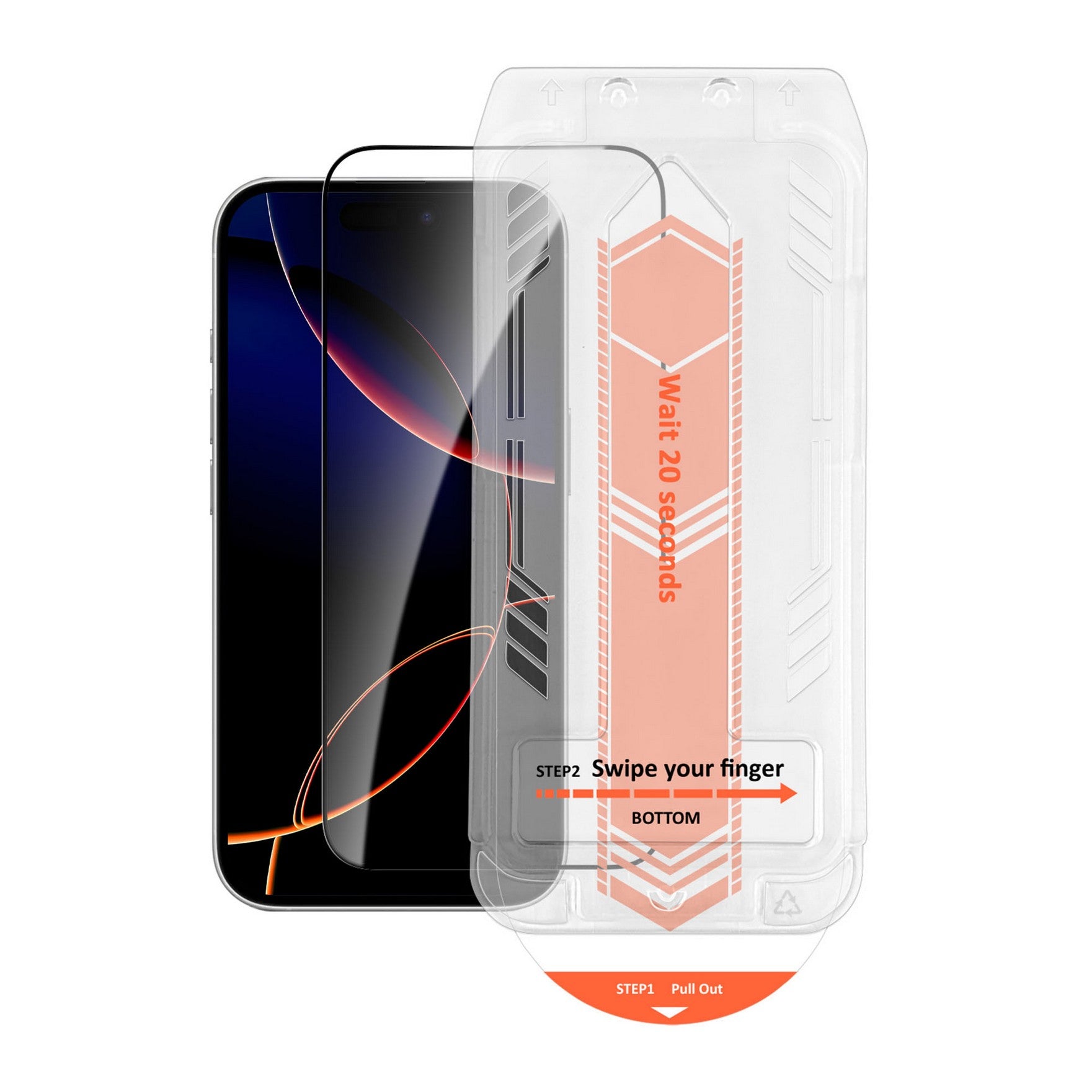 iPhone 17 Pro HyperGear Edge-to-Edge Glass Screen Protector w/Installation Applicator Tray - 15-15059