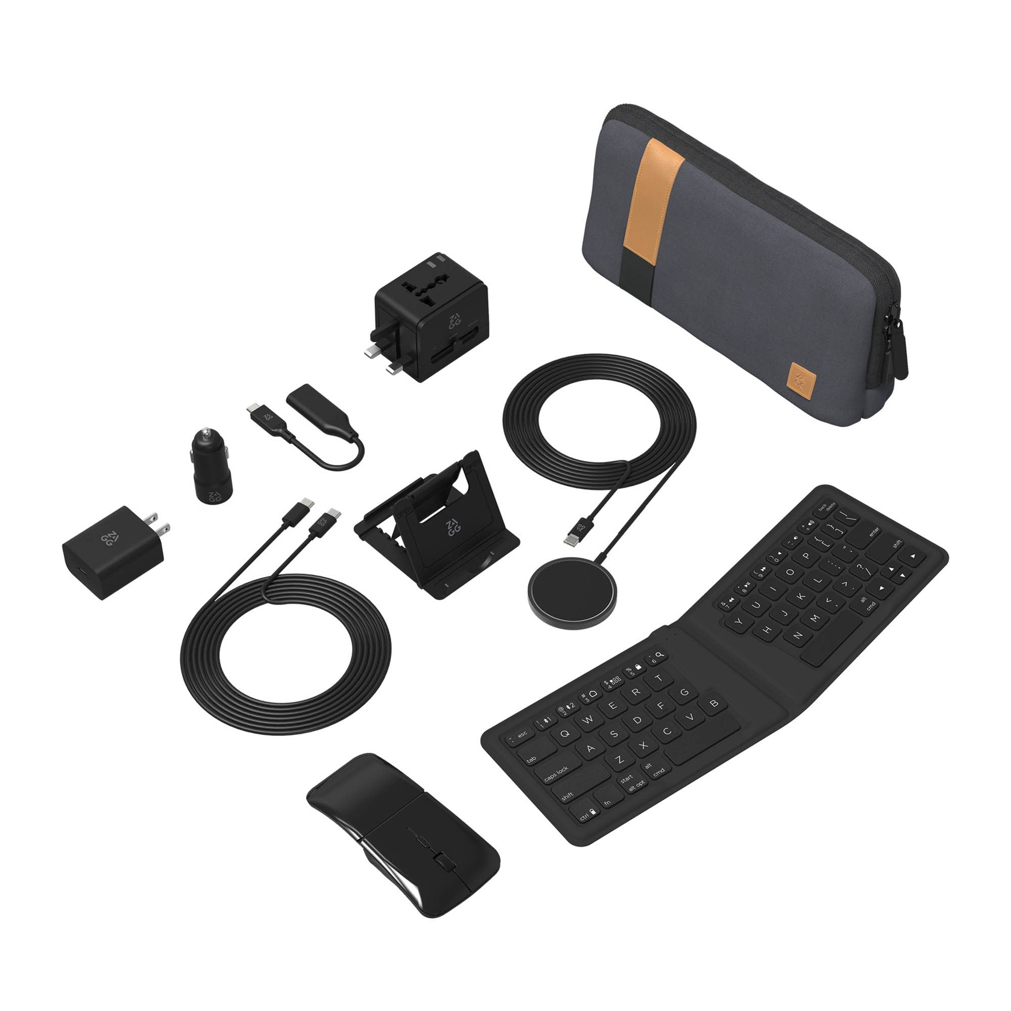 Universal ZAGG Travel Kit - Black/Grey - 15-15064