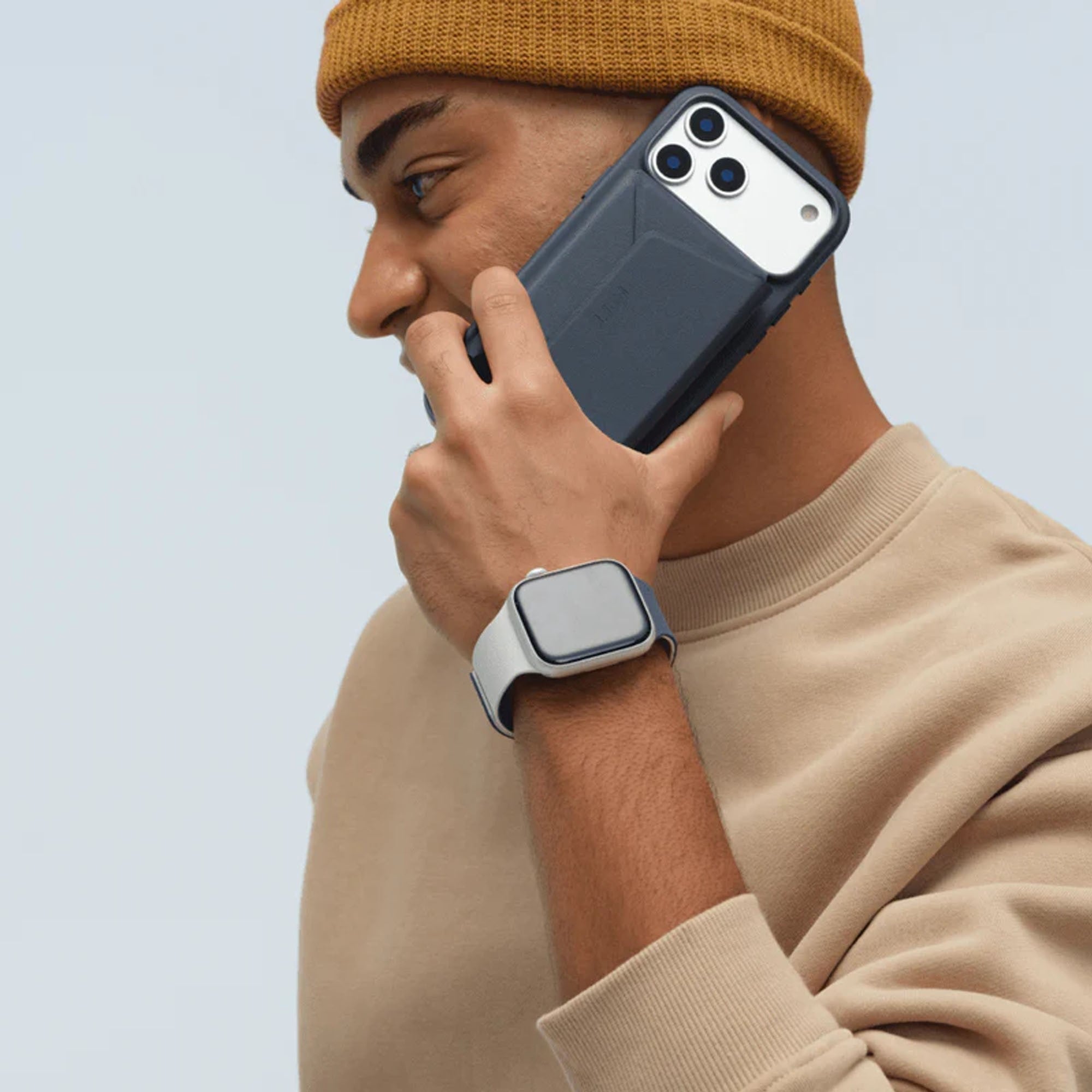 Apple Watch 42mm MOFT Snap Duo Watch Band - Wade Blue/Echo Grey - 15-15081