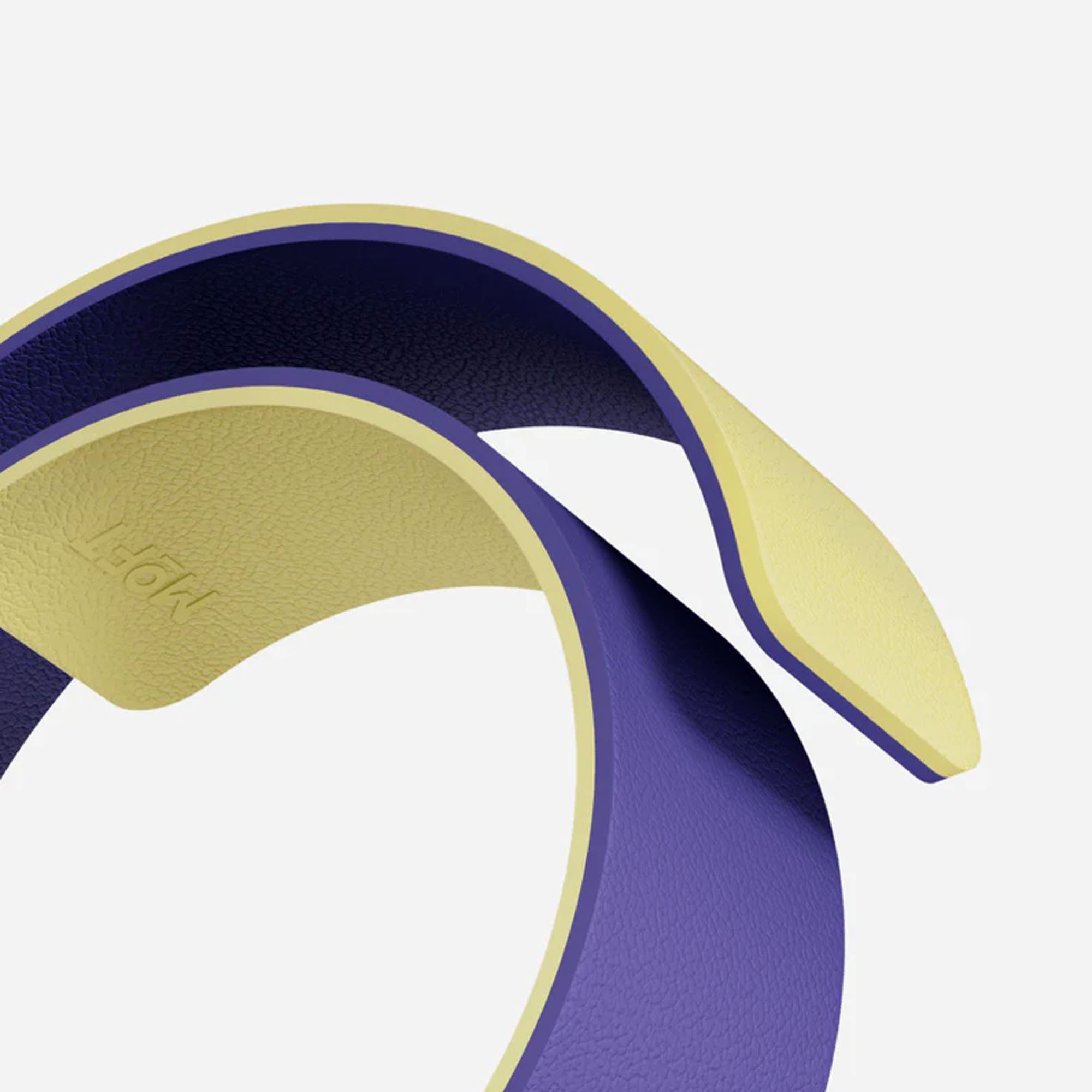 Apple Watch 42mm MOFT Snap Duo Watch Band - Strike Yellow/Poise Purple - 15-15082