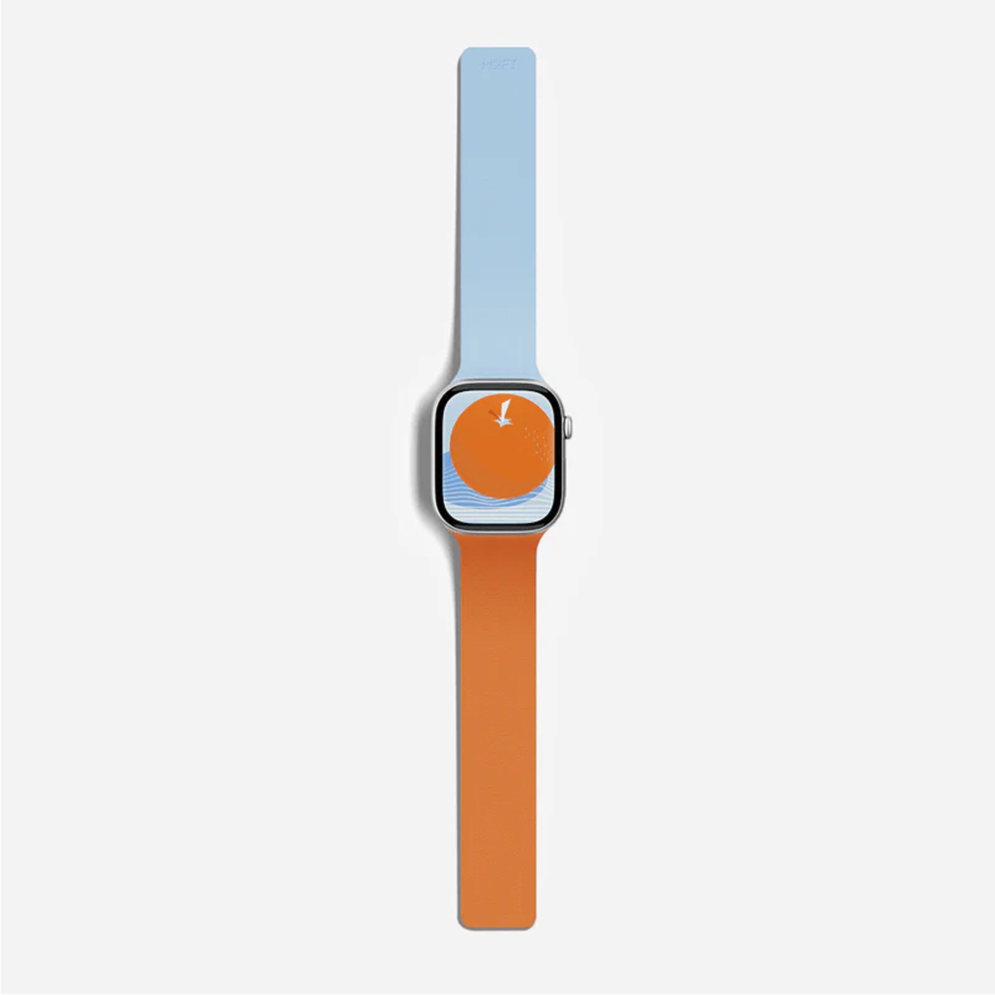 Apple Watch 46mm MOFT Snap Duo Watch Band - Wake Orange/Swell Blue - 15-15089
