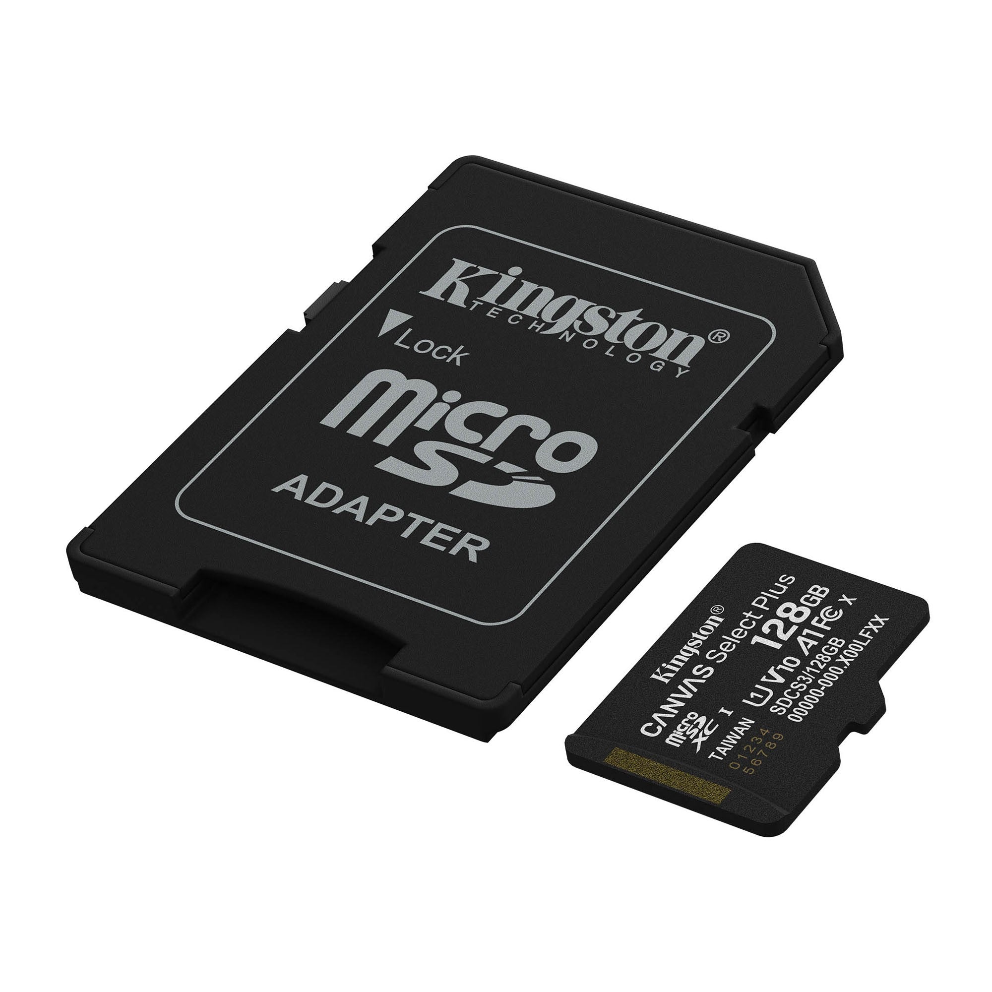 Kingston 128GB microSDXC Canvas Select Plus Gen3 150MB/s A1 Card + Adapter - 15-15112