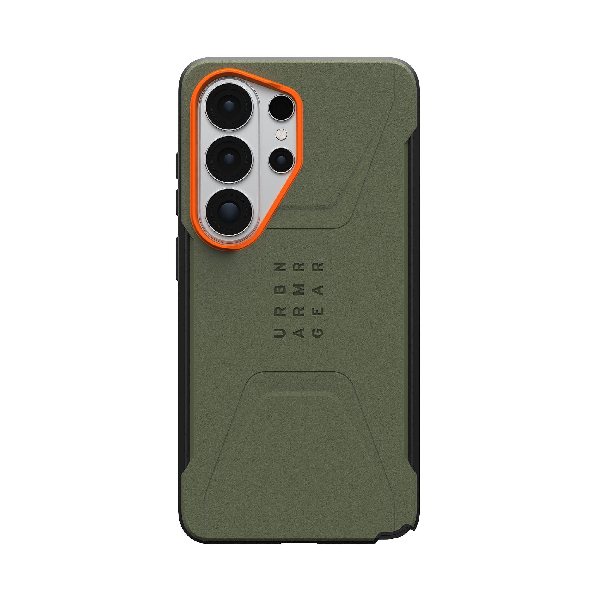 Samsung Galaxy S26 Ultra UAG Civilian w/Magnet Case - Olive Drab/Orange - 15-15132