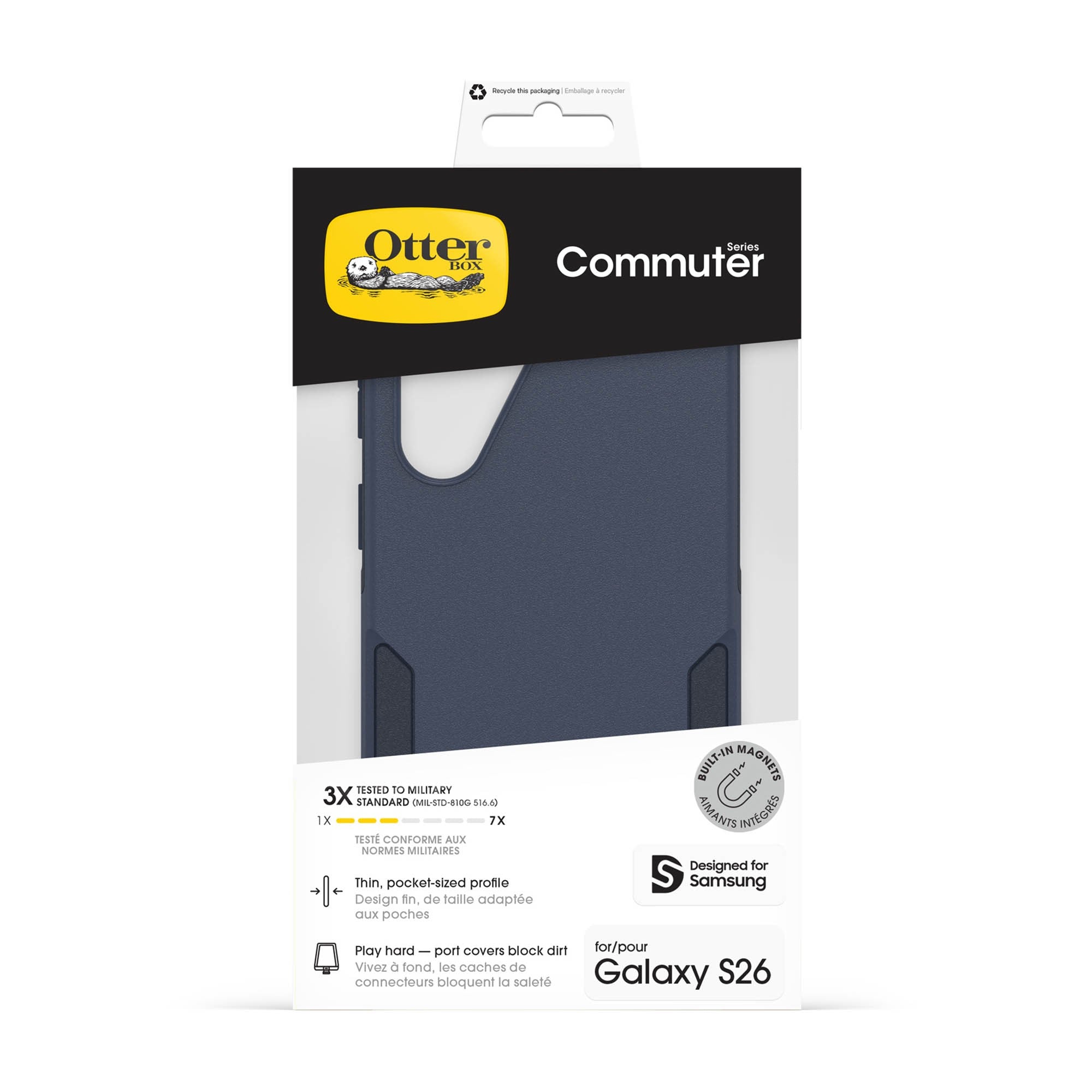 Samsung Galaxy S26 Otterbox Commuter w/Magnets Case - Riverside - Blue - 15-15148