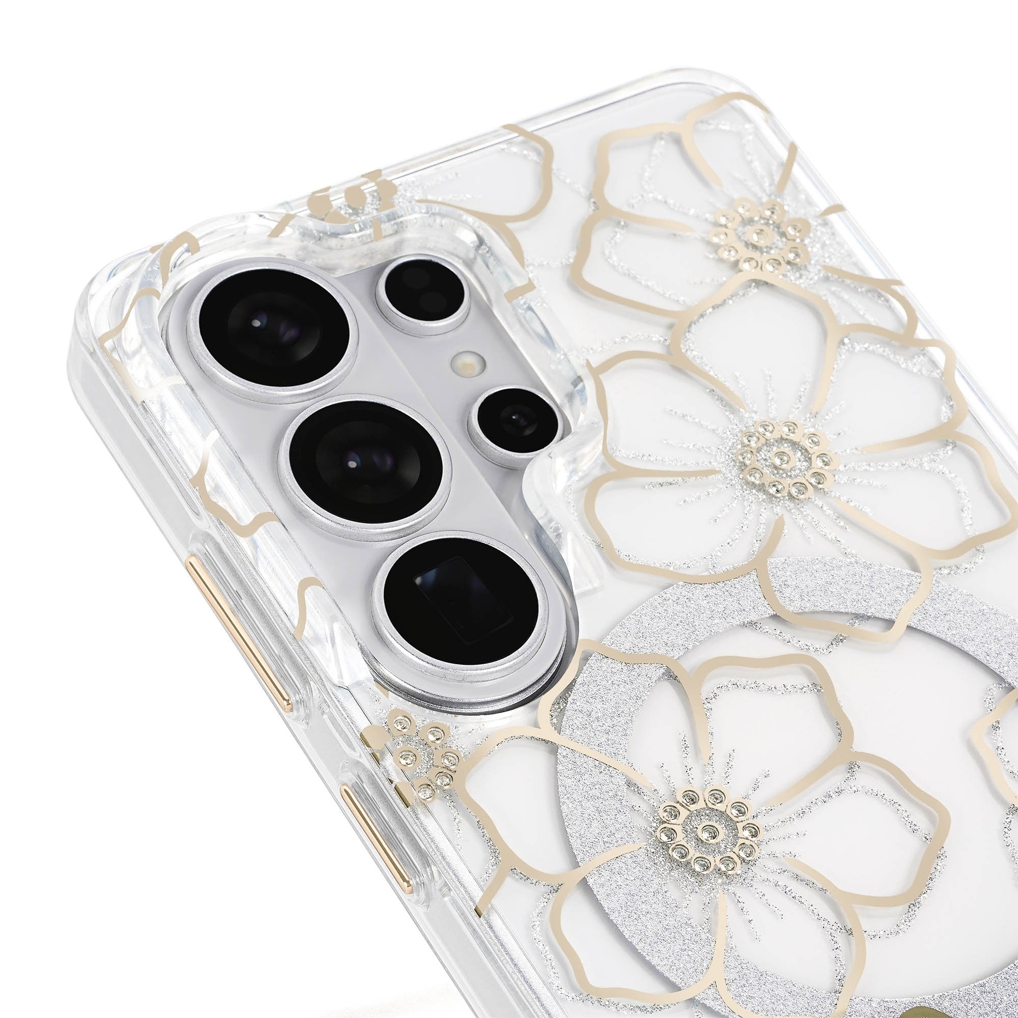 Samsung Galaxy S26 Ultra Case-Mate Floral Gems w/Magnet Case - Gold - 15-15233