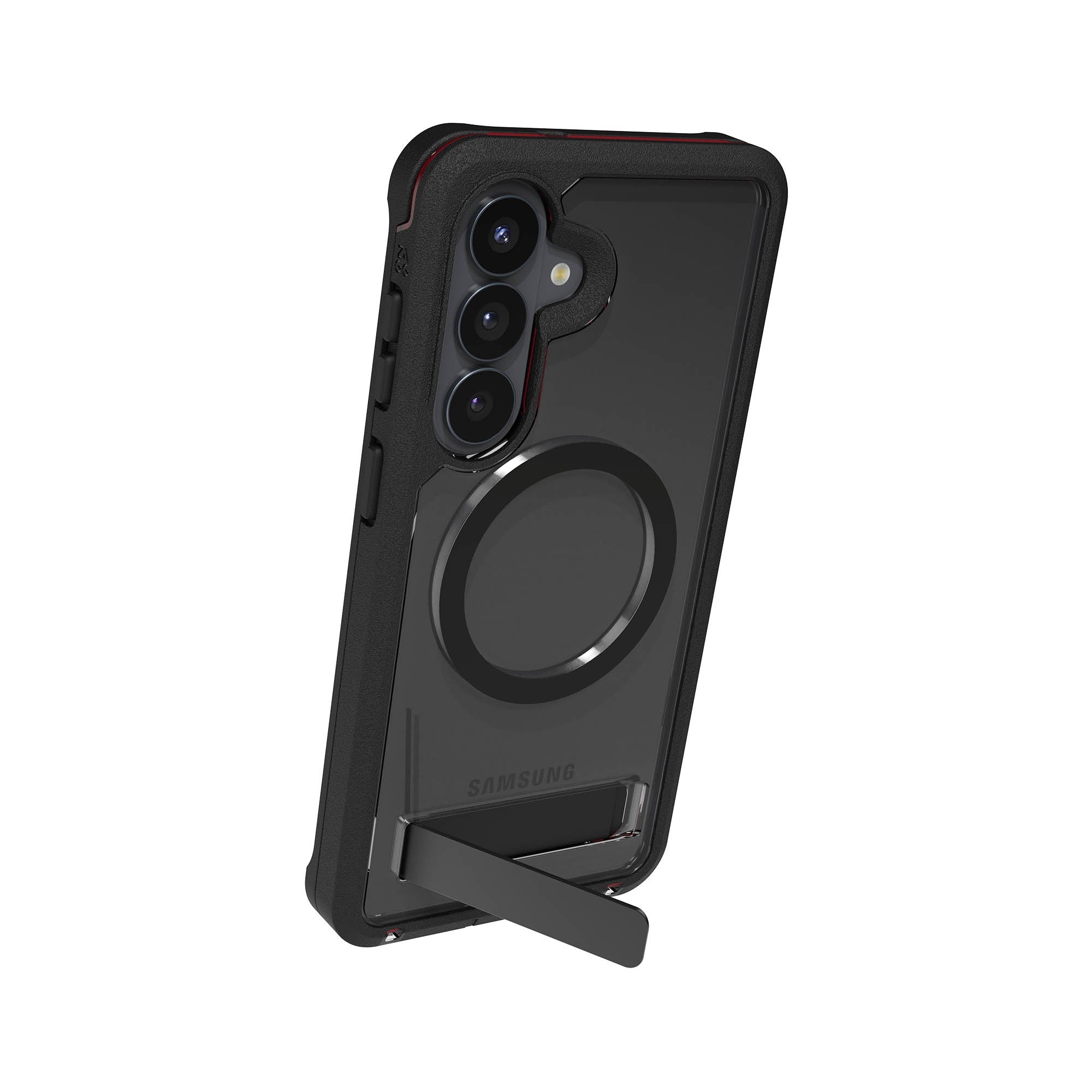 Samsung Galaxy S26+ ZAGG Graphene Rainier Snap Kickstand Case - Smoke Black - 15-15319