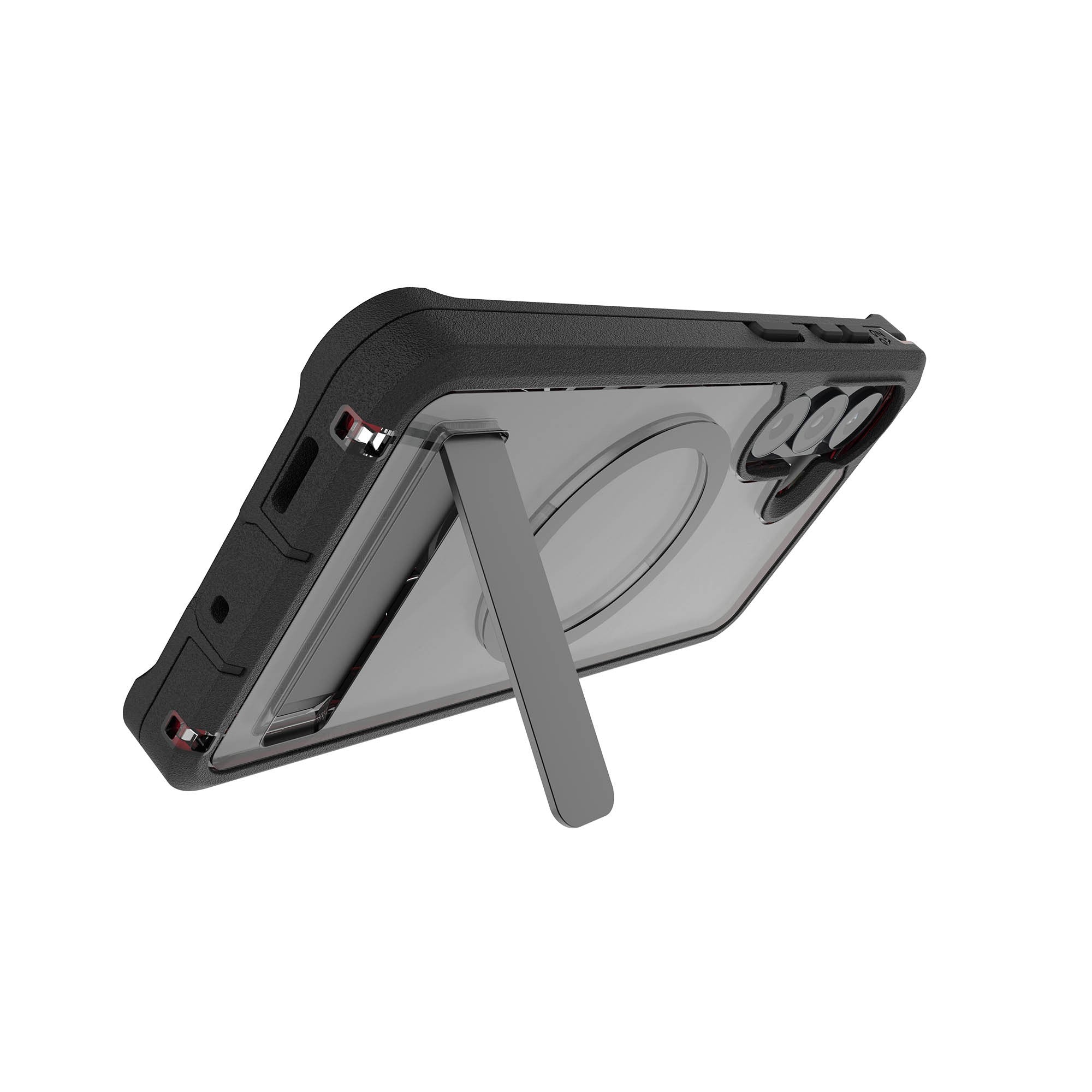 Samsung Galaxy S26+ ZAGG Graphene Rainier Snap Kickstand Case - Smoke Black - 15-15319