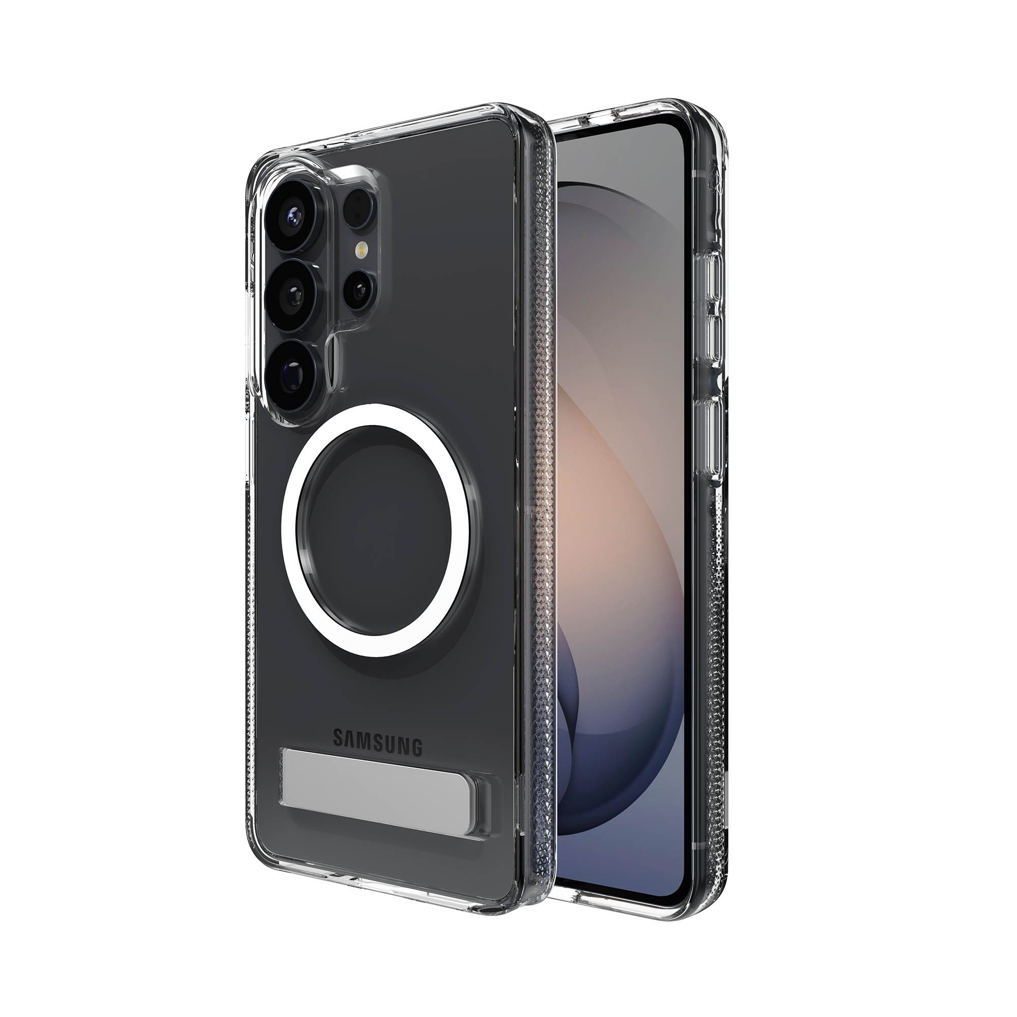 Samsung Galaxy S26 Ultra ZAGG Graphene Crystal Palace Snap Kickstand Case - Clear - 15-15324