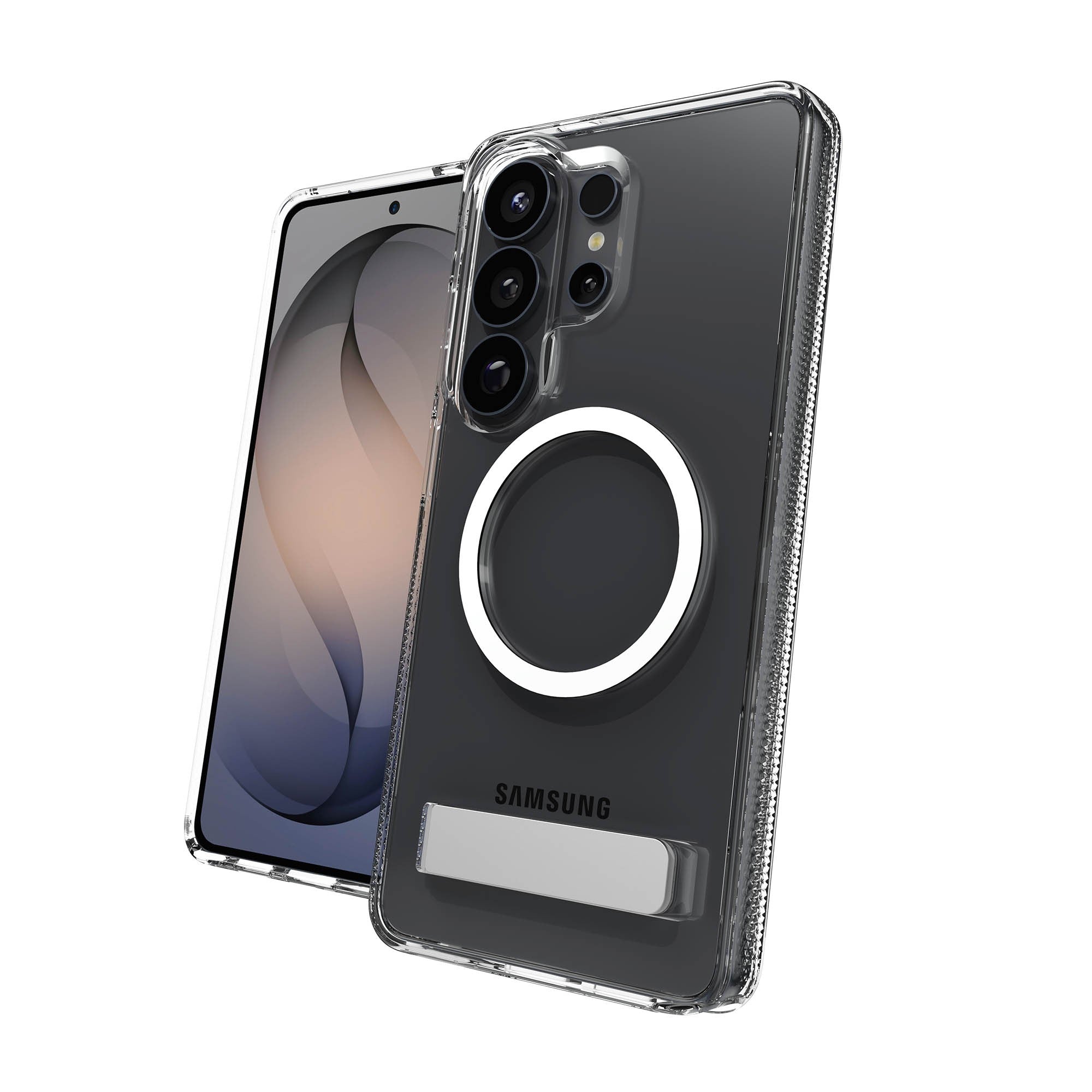 Samsung Galaxy S26 Ultra ZAGG Graphene Crystal Palace Snap Kickstand Case - Clear - 15-15324