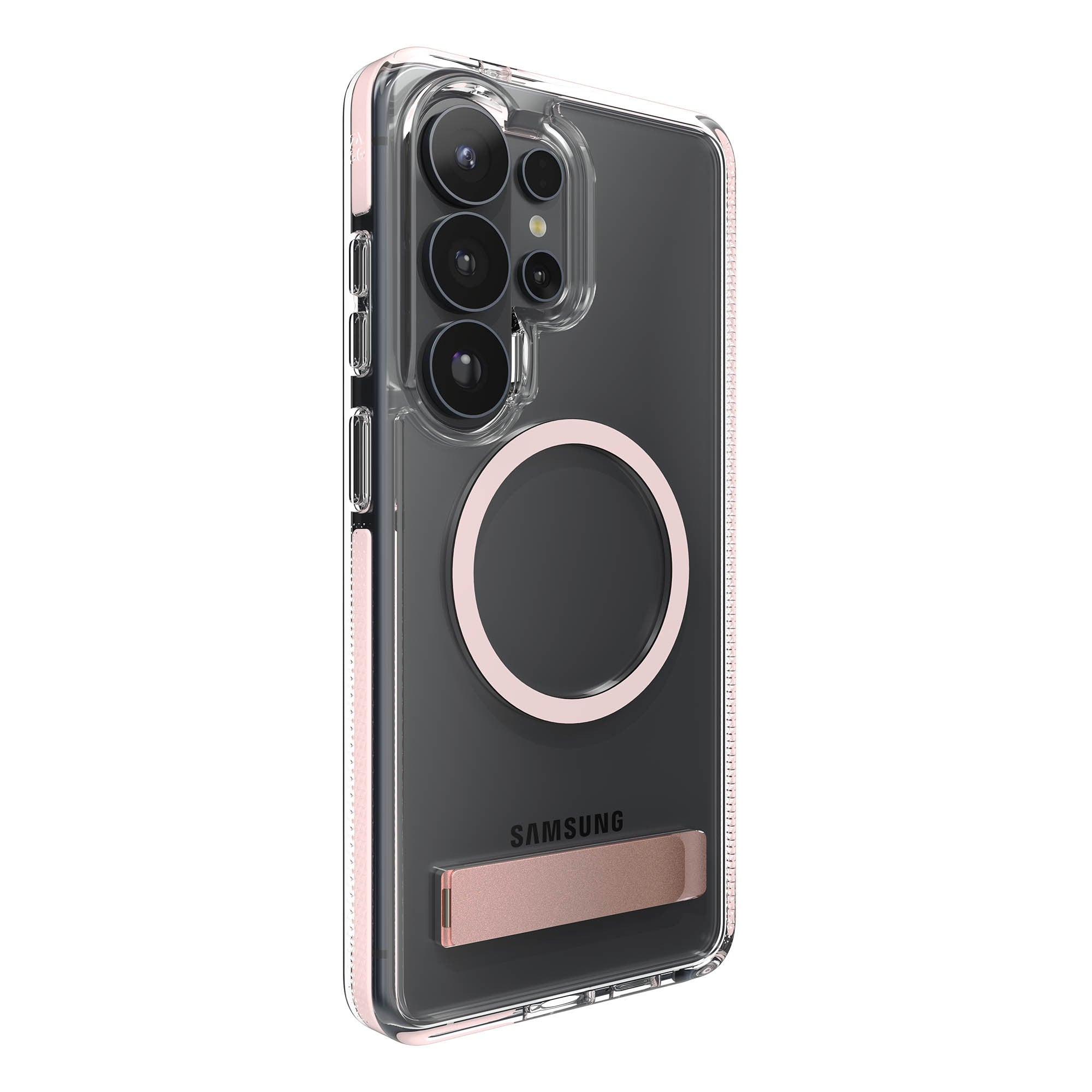 Samsung Galaxy S26 Ultra ZAGG Graphene Santa Cruz Snap Kickstand Case - Pink Sorbet - 15-15327