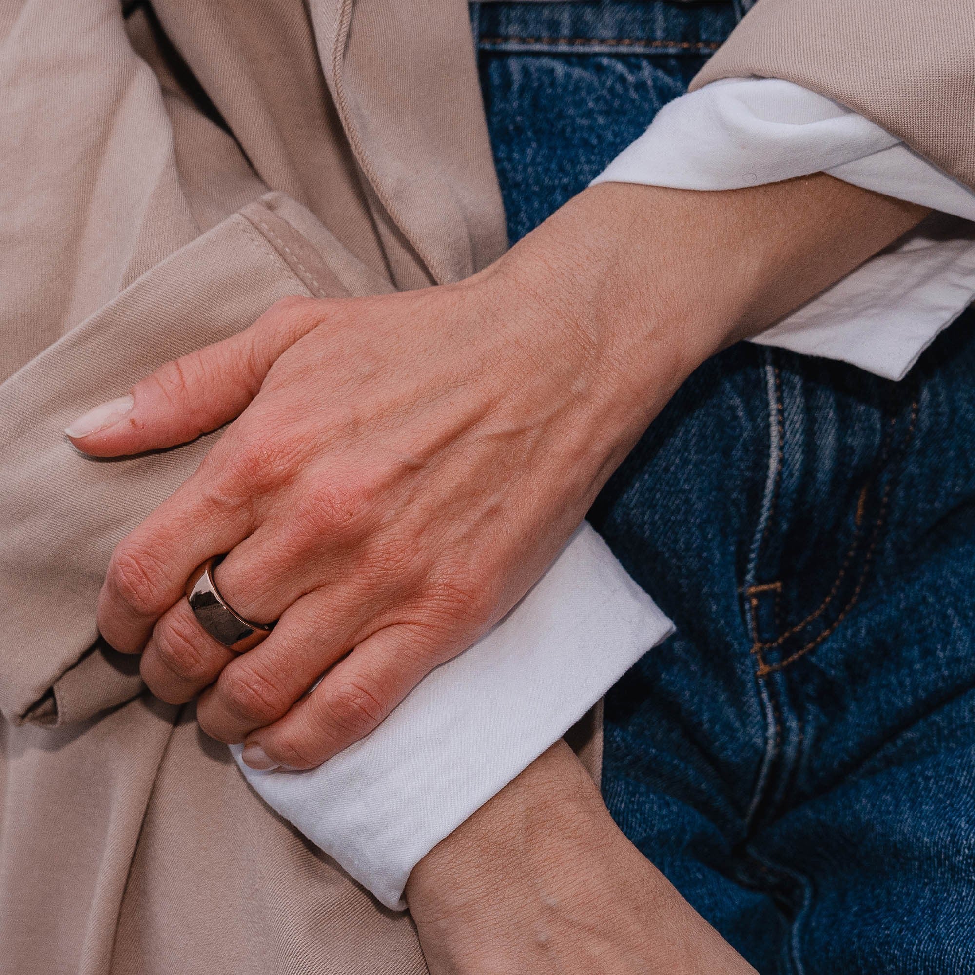 Circular Ring 2 Size 11 - Rose Gold - 15-15390