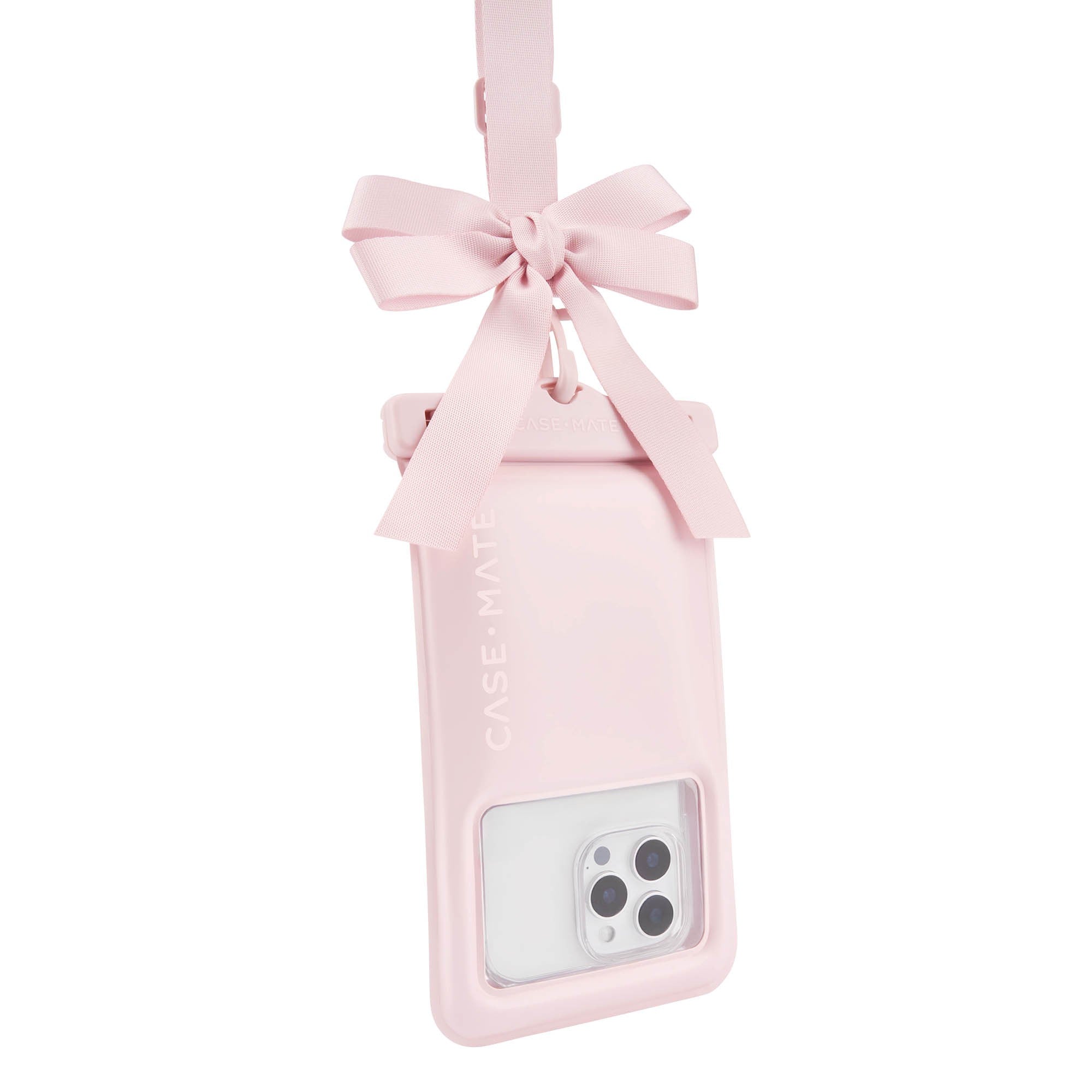Universal Case-Mate Waterproof Floating Bow Pouch - Ballet Pink - 15-15472
