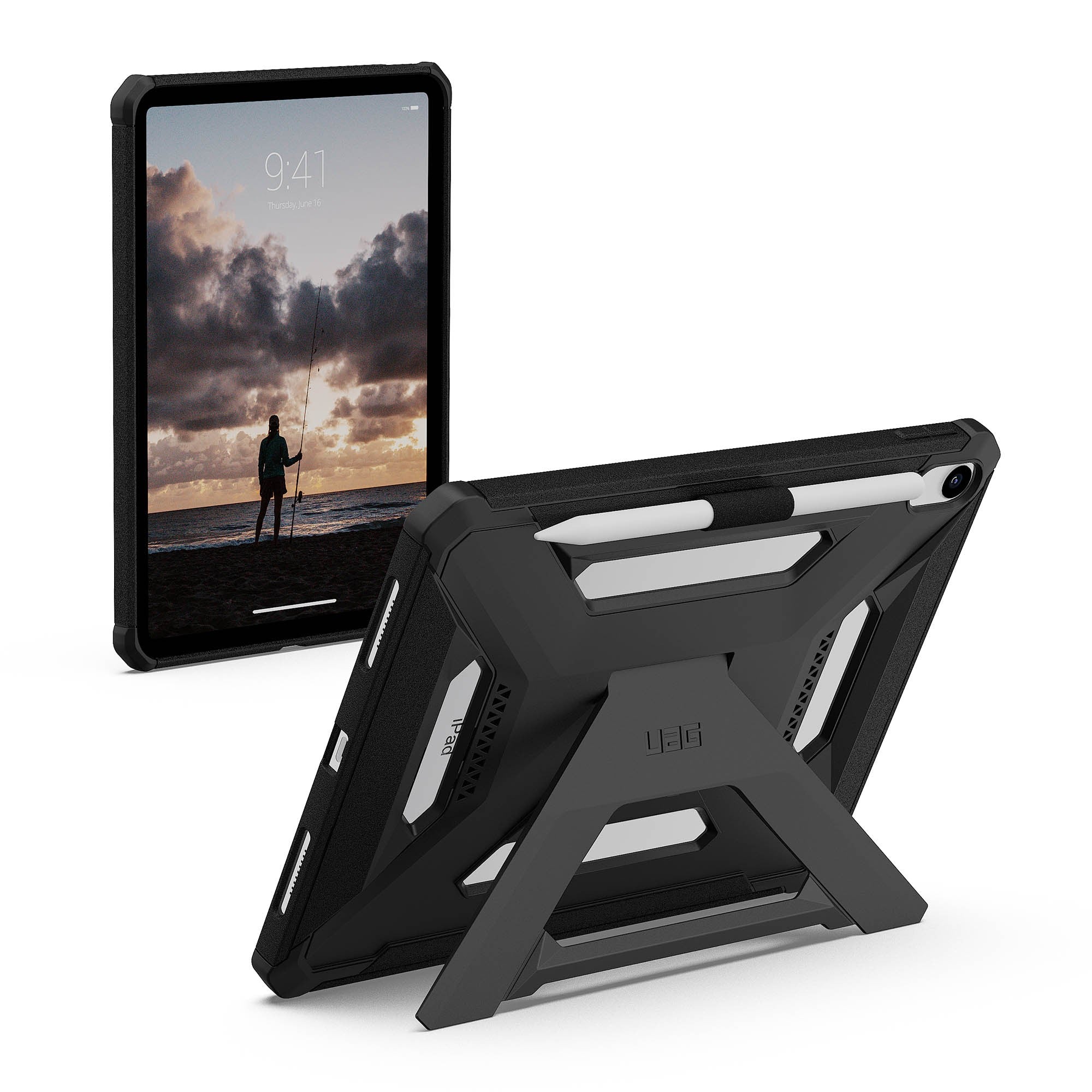 iPad A16/iPad 10th Gen UAG Scout+ - Black - 15-15513