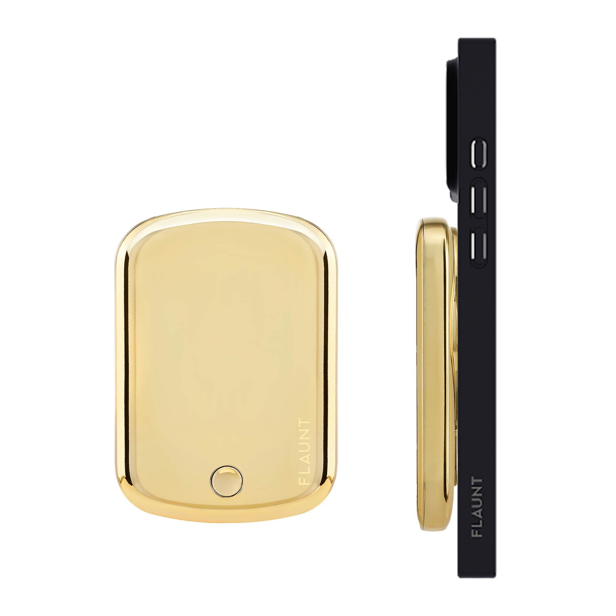 FLAUNT 5,000 mAh Wireless MagSafe Battery Pack - Metallic Gold - 15-15560