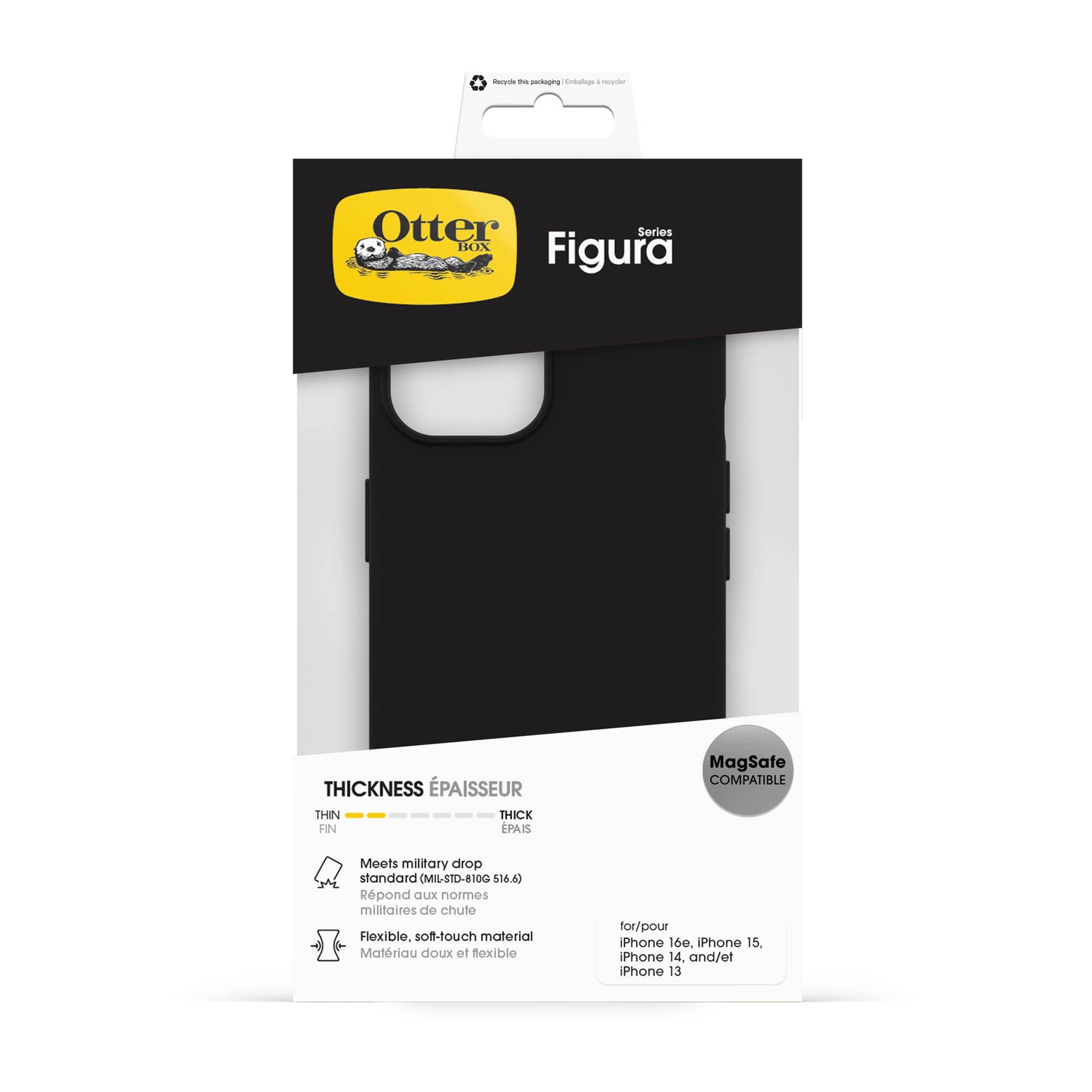 iPhone 17e/16e/15/14/13 Otterbox Figura MagSafe Case - Black - 15-15597