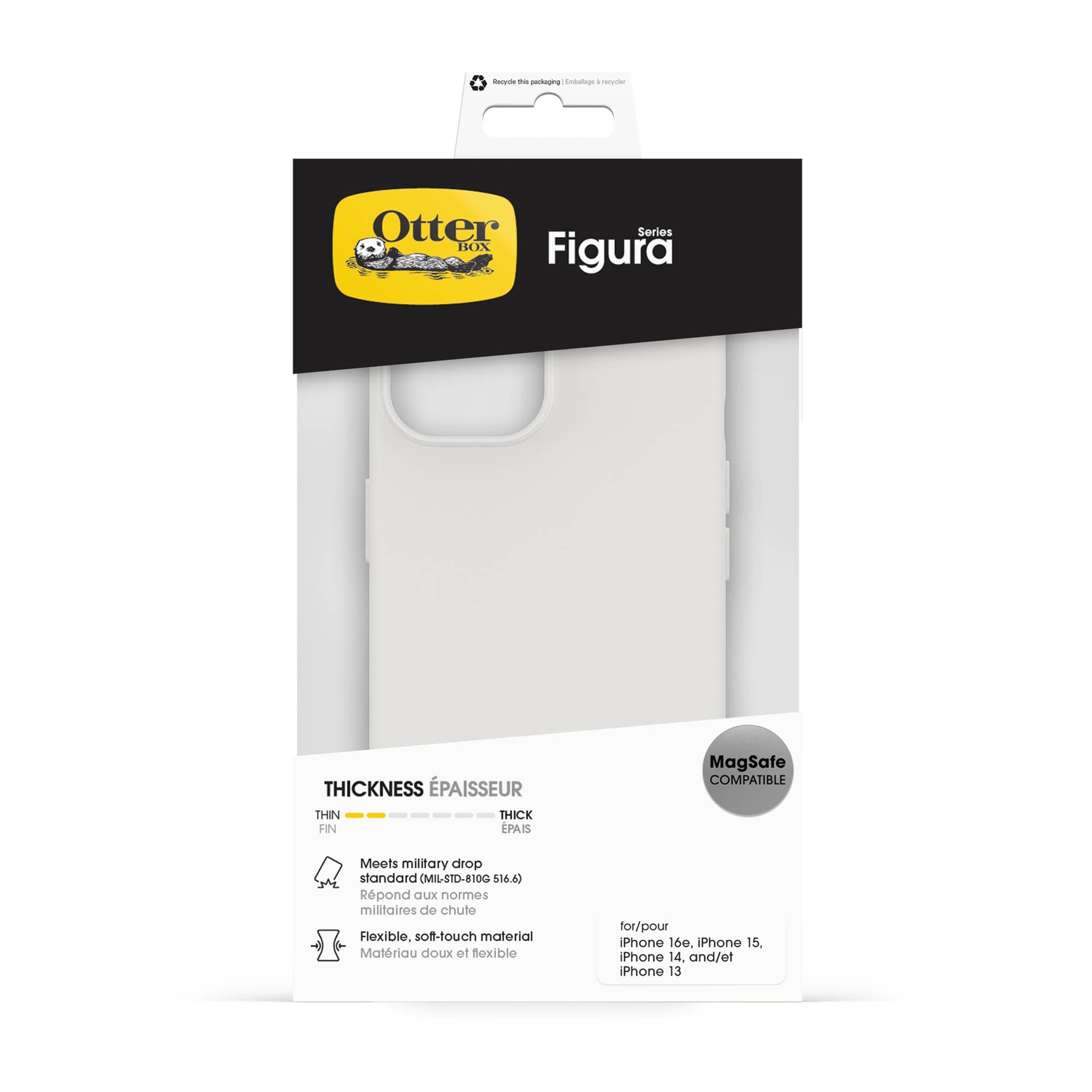 iPhone 17e/16e/15/14/13 Otterbox Figura MagSafe Case - Crema White - 15-15598