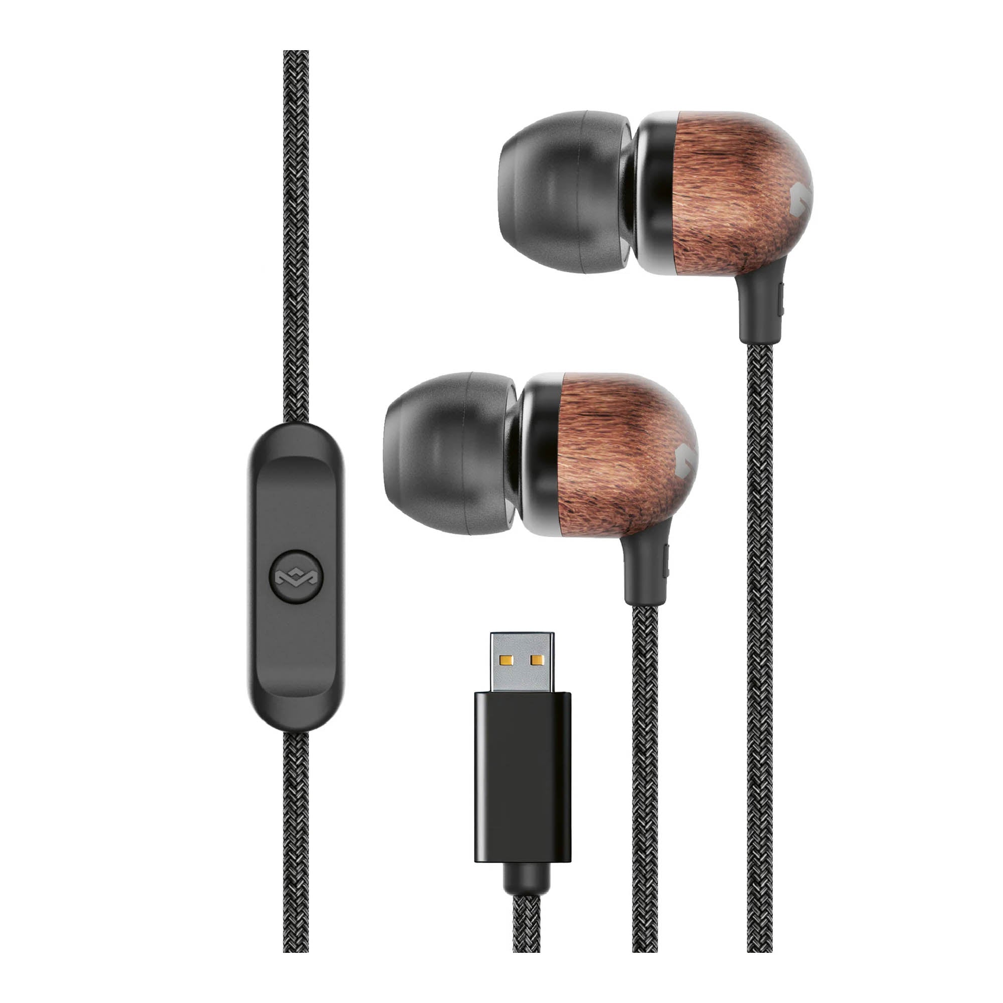 House of Marley Smile Jamaica USB-C Earbuds - Signature Black - 15-15609