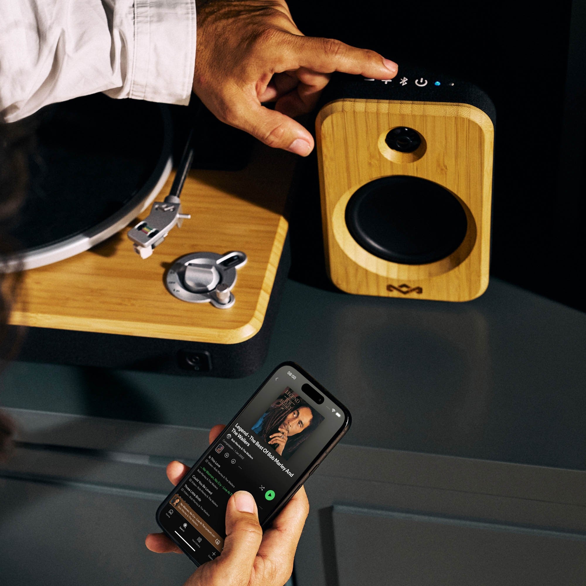 House of Marley Get Together Duo 2 BT Speakers - Black - 15-15616