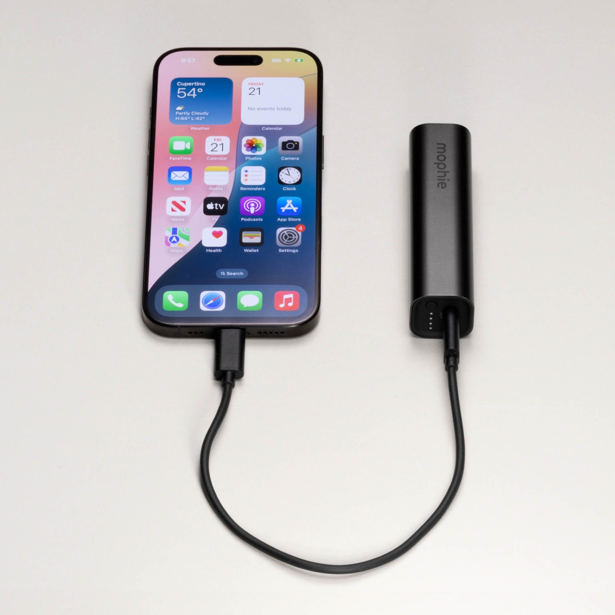 Mophie 5,000 mAh USB-C Powerstation Mini - Black - 15-15641