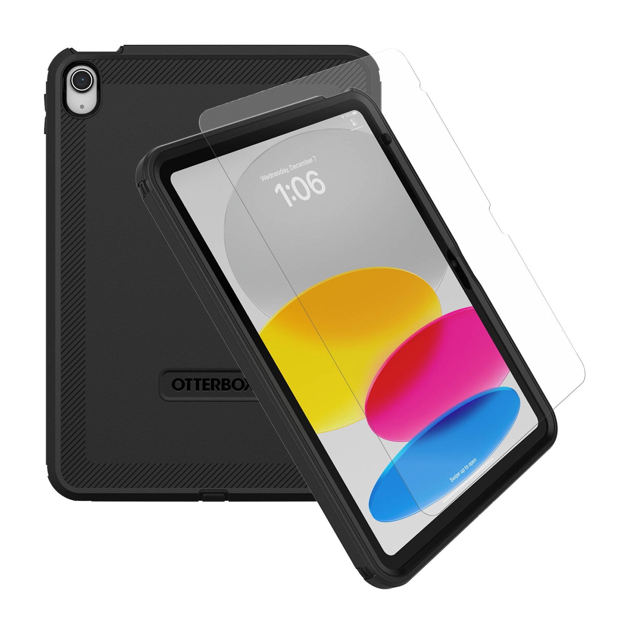 iPad A16/iPad 10th Gen Otterbox Defender Pro + Glass - Black - 15-15664