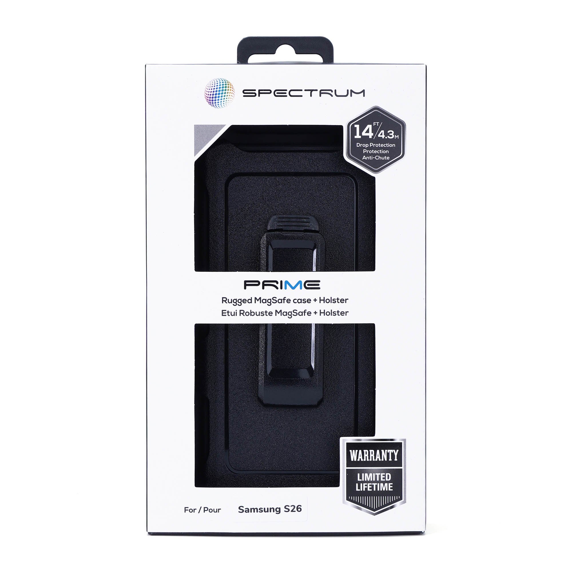 Samsung Galaxy S26 SPECTRUM Prime + Elite Holster Case w/Magnets - Black - 15-15690