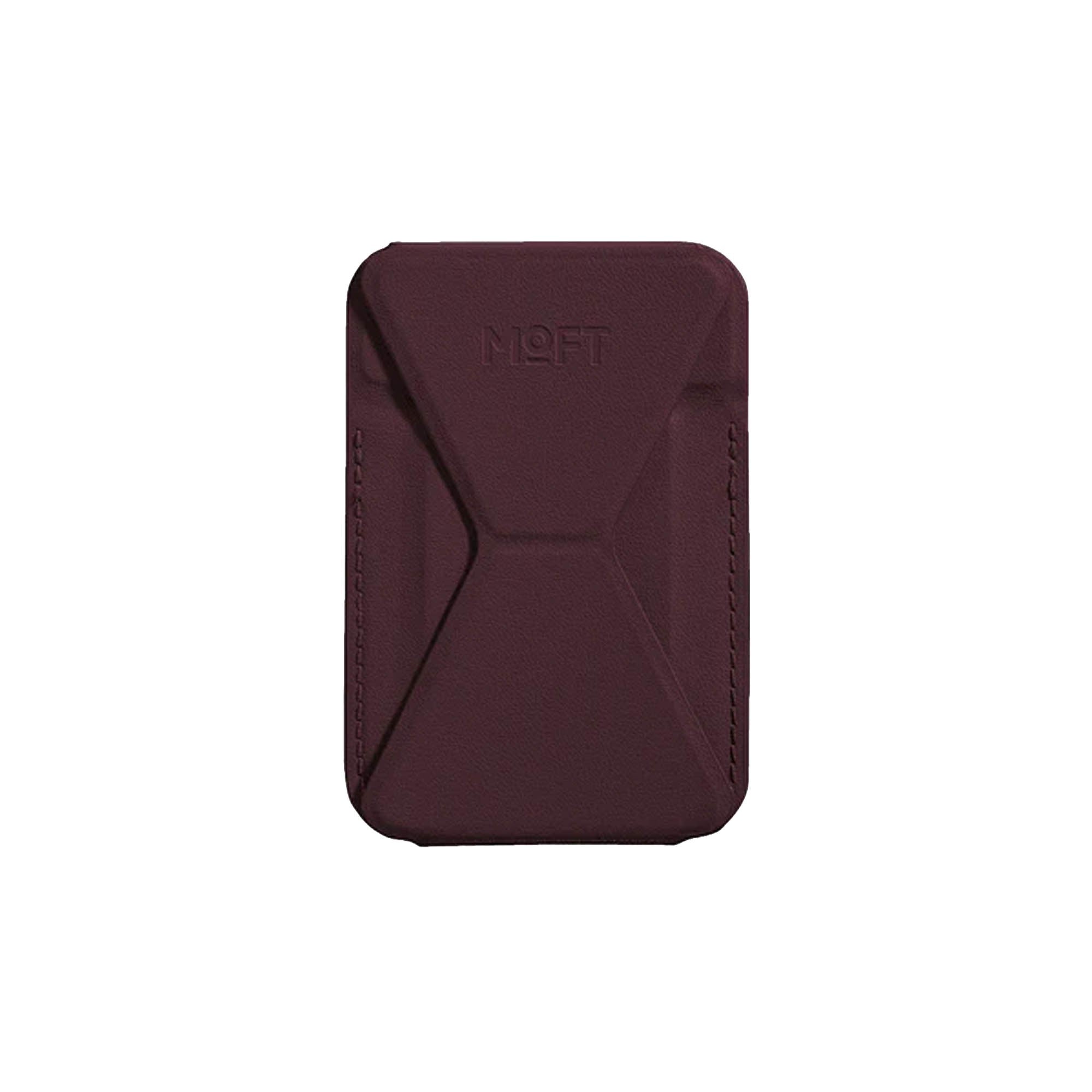MOFT Trackable Magnetic MagSafe Wallet Stand - Black Berry - 15-15738