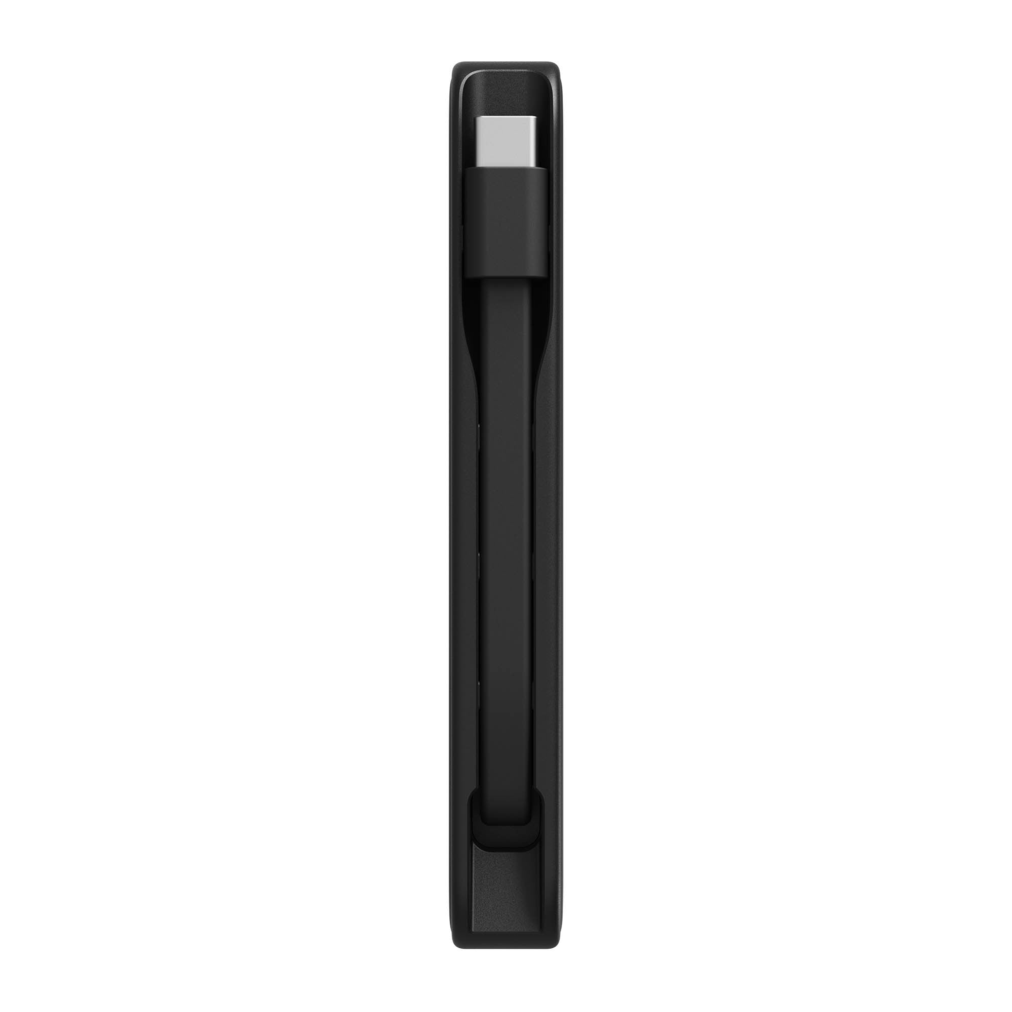 Mophie 5,000 mAh Powerstation Plus Mini w/USB-C Cable - Black - 15-15776