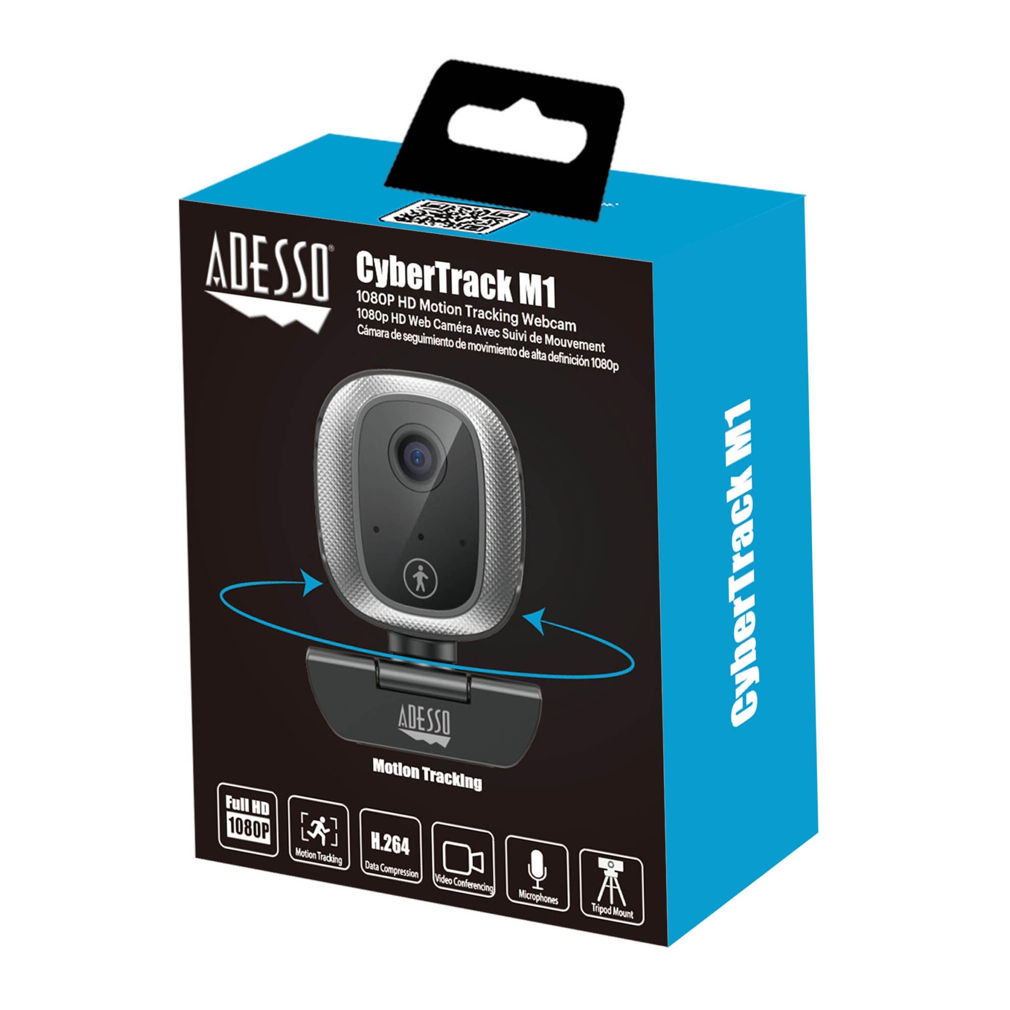Adesso 1080P HD Face Tracking Webcam - 15-15805