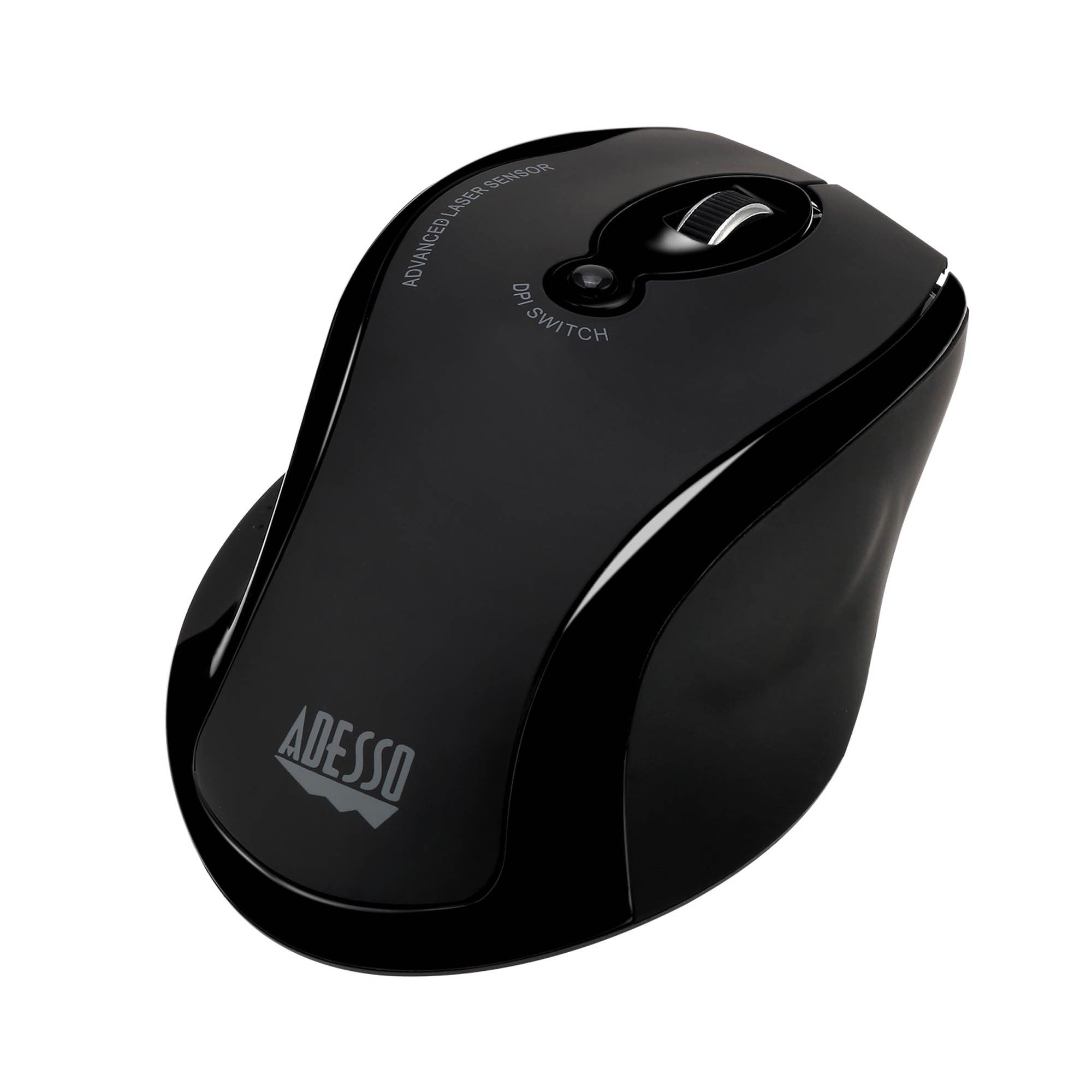 Adesso Wireless Ergonomic Laser Mouse - 15-15807