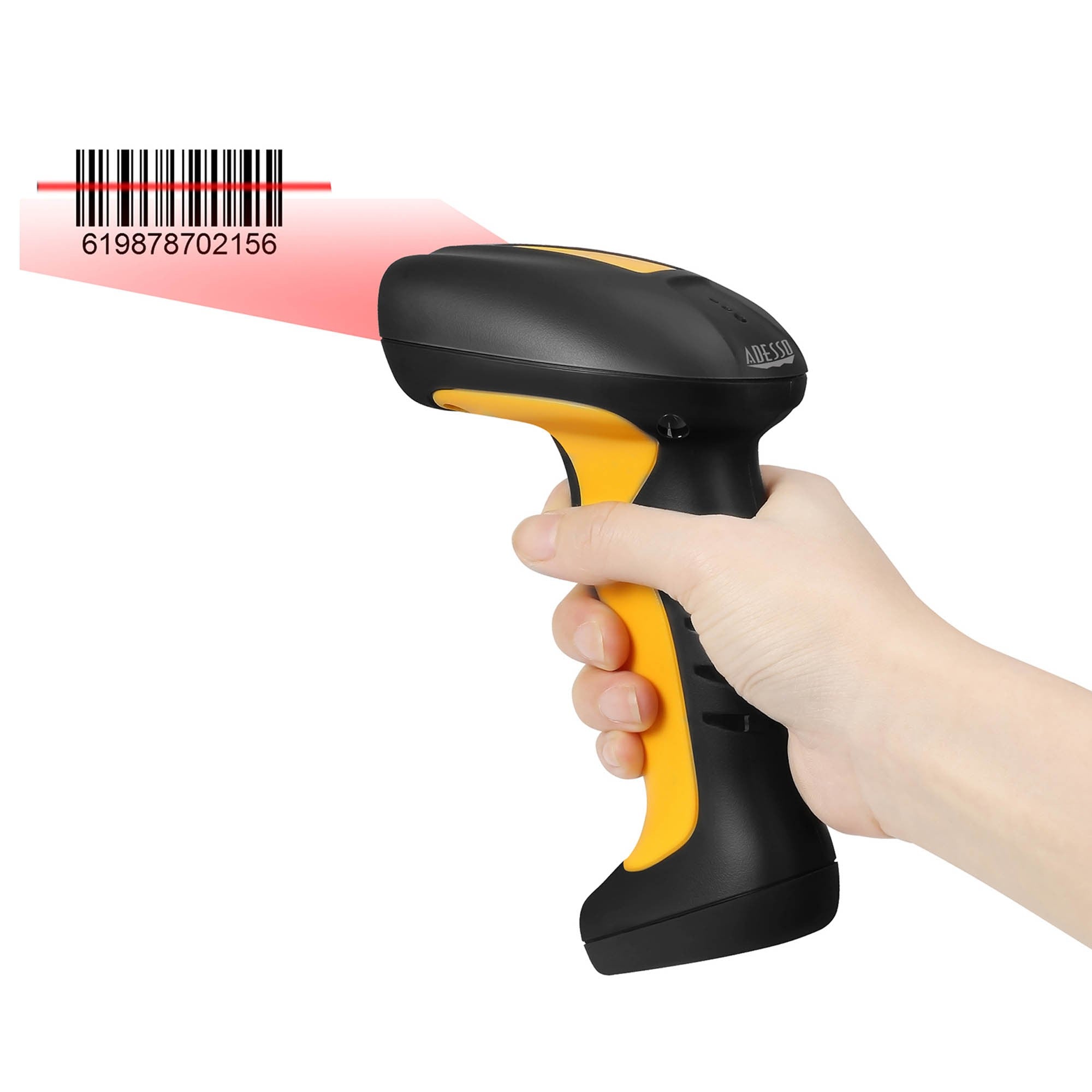 Adesso Bluetooth Antimicrobial Waterproof  CCD Barcode Scanner - 15-15812