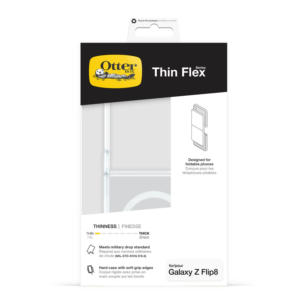 Samsung Galaxy Z Flip8 Otterbox Thin Flex Series Case - Clear - 15-15846