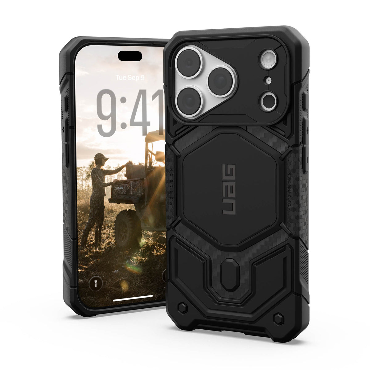 iPhone 18 Pro/17 Pro UAG Monarch Pro Magsafe Case - Carbon Fiber - 15-15891