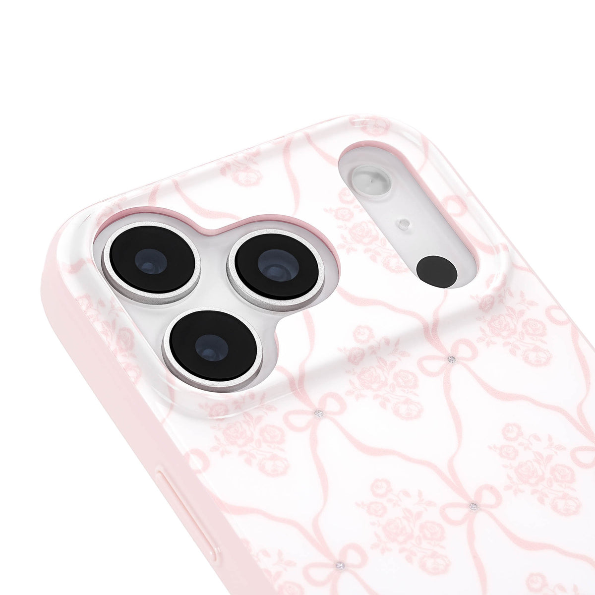 iPhone 18 Pro/17 Pro Case-Mate Trellis Bow MagSafe Case - Ballet Pink - 15-15914