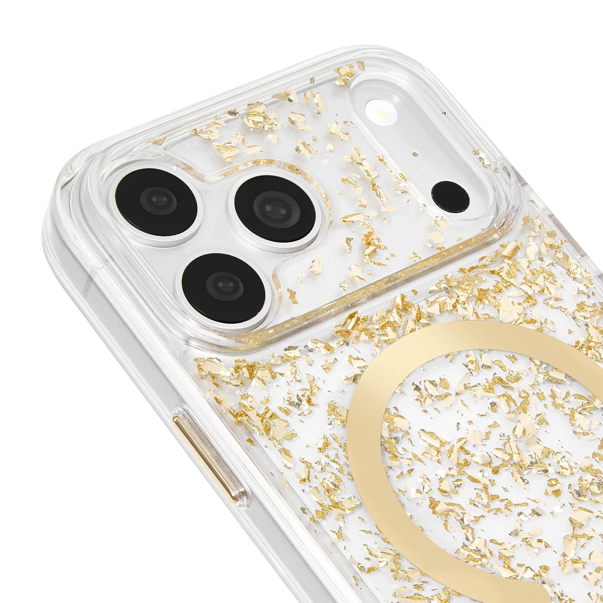 iPhone 18 Pro/17 Pro Case-Mate Karat Flakes MagSafe Case - Gold - 15-15916