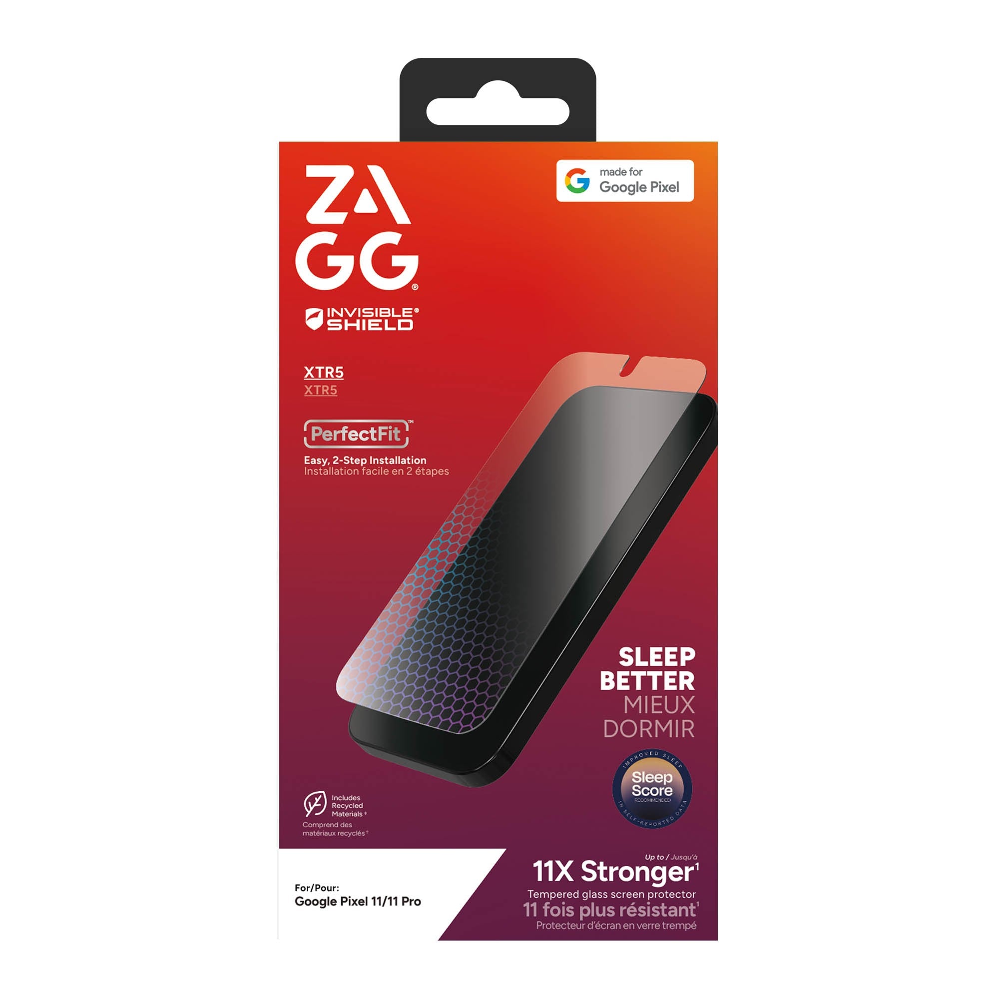 Google Pixel 11/11 Pro ZAGG InvisibleShield Glass XTR5 Screen Protector - 15-16089
