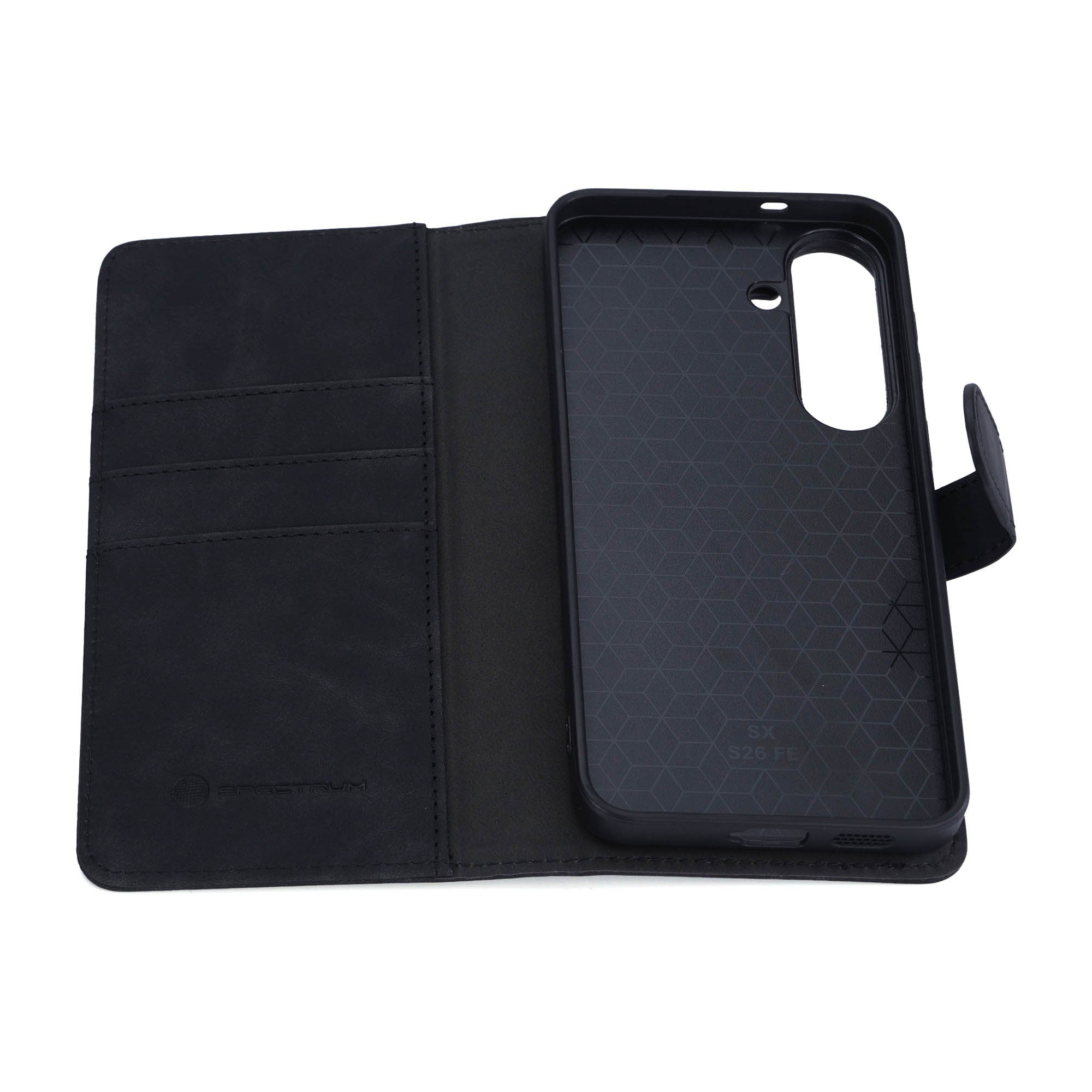 Samsung Galaxy S26 FE SPECTRUM Folio Slim Detachable 2-1 Wallet Case - Black - 15-16170