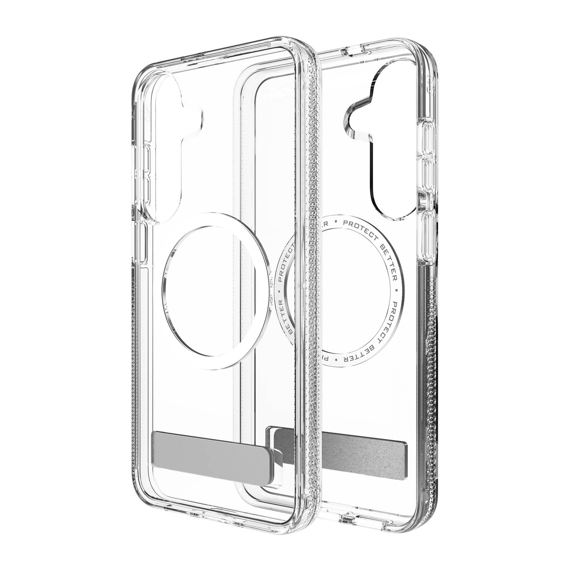 Samsung Galaxy S26 FE ZAGG Graphene Crystal Palace Snap Kickstand Case - Clear - 15-16225