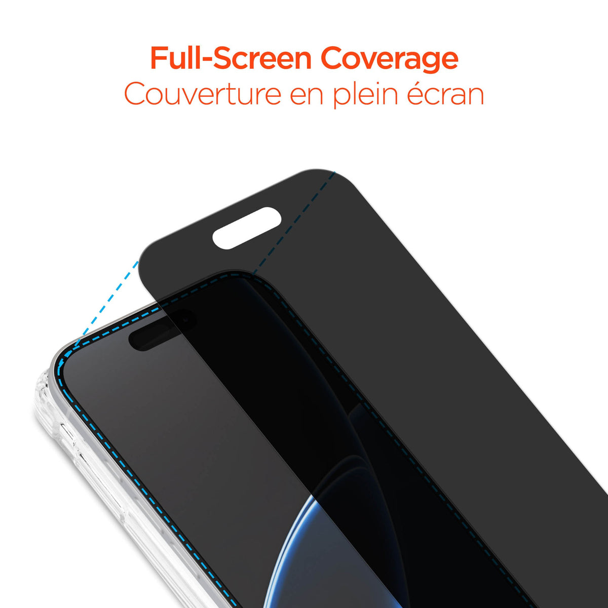 iPhone 18 Pro HyperGear 4-way Privacy Glass Screen Protector w/Dust-Free Install Tray - 15-16301