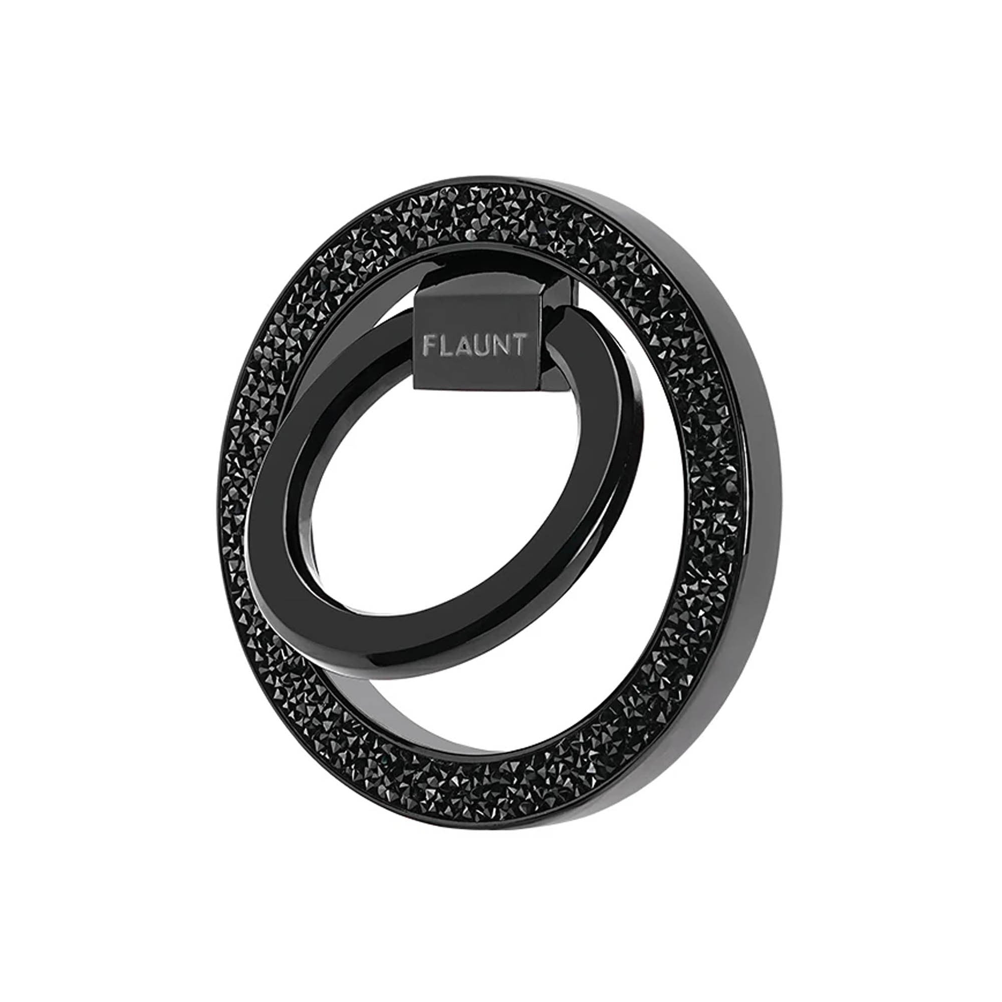 FLAUNT Magnetic Ring Stand - Black Crystal Elegance - 15-16337