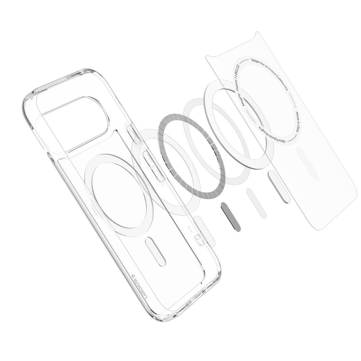 Google Pixel 11 Spigen Ultra Hybrid Magfit - Clear white - 15-16373