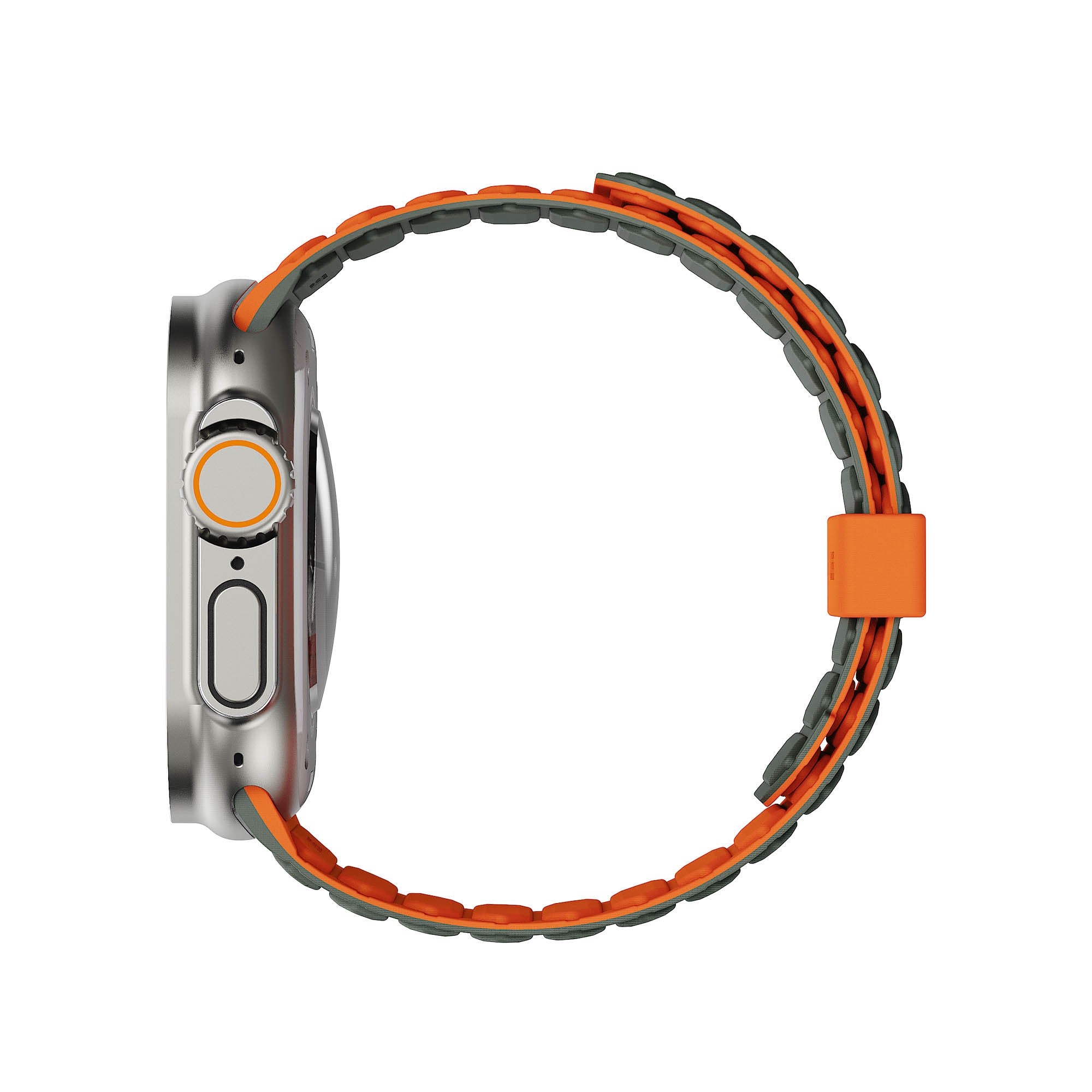 Apple Watch 42/44/45/46/49mm UAG Pathfinder Strap - Olive/Orange - 15-16391