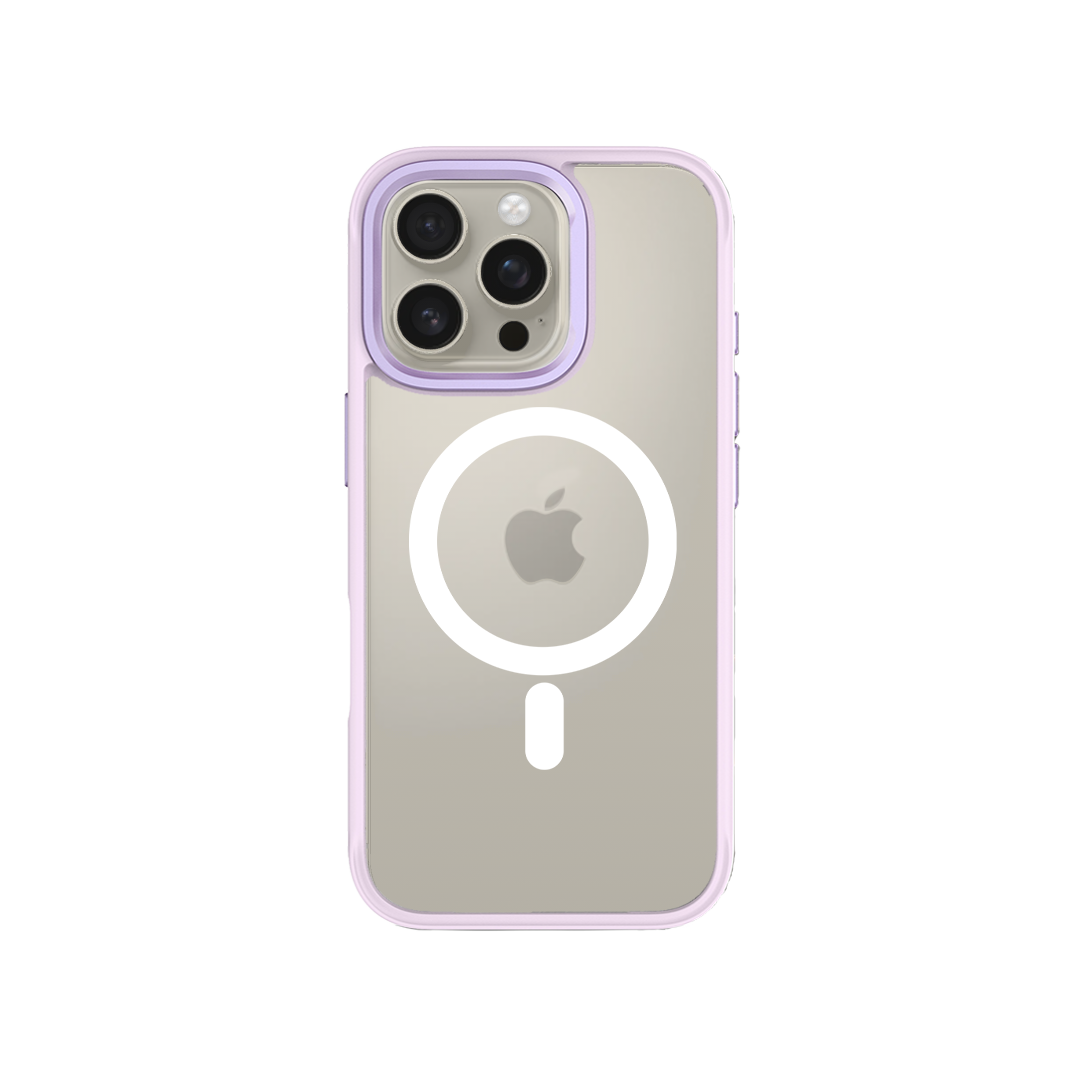 iPhone 16 Pro Swappable Custom Case Magsafe (Purple Frame)