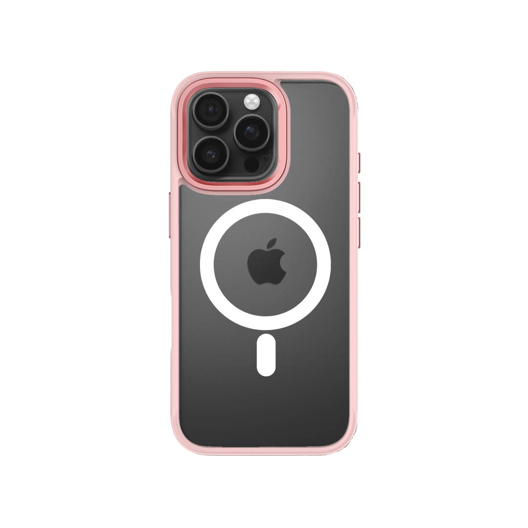 iPhone 16 Pro Swappable Custom Case Magsafe (Pink Frame)