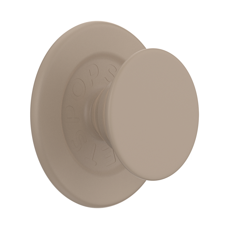 PopSockets PopGrip for MagSafe Round with Adapter Ring Soft Touch Latte
