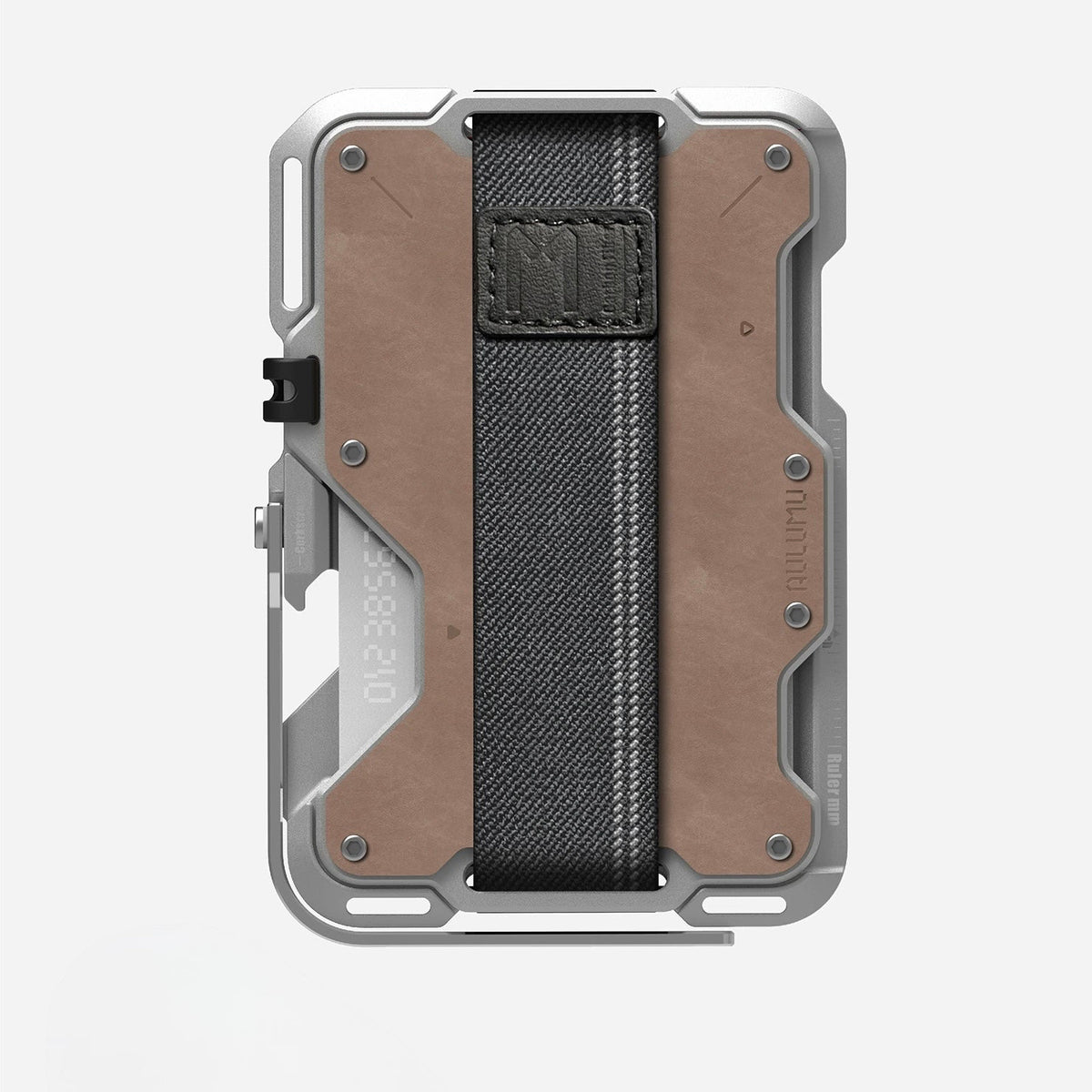 AULUMU Magnetic Metal Wallet Genuine Leather Cover
