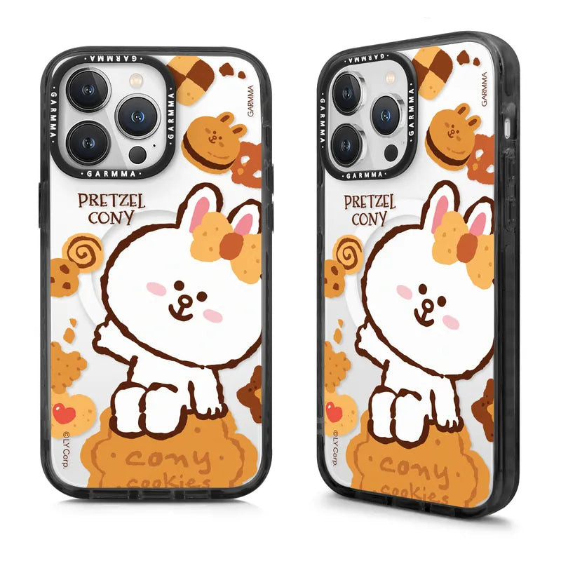 iPhone 15 Series GARMMA Line Friends Pretzel Cony MagSafe Case