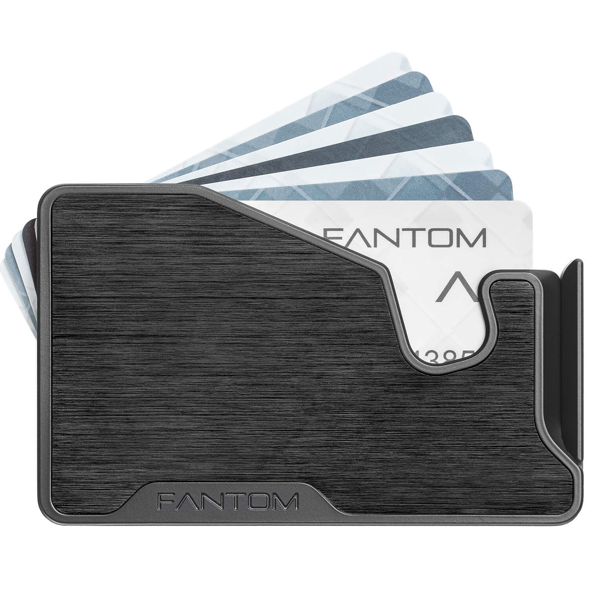FANTOM M Pro - Aluminum Black Extra Slim Magsafe Wallet (4-7) Cards